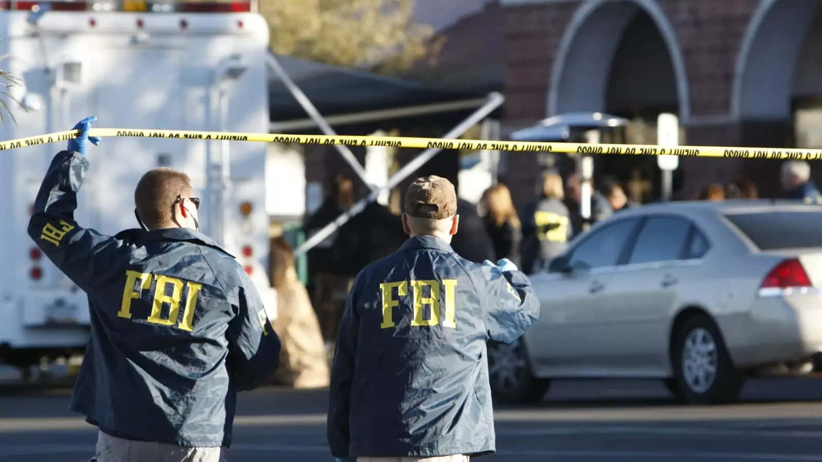 FBI, navy jackets, yellow lettering, HD Desktop Wallpaper