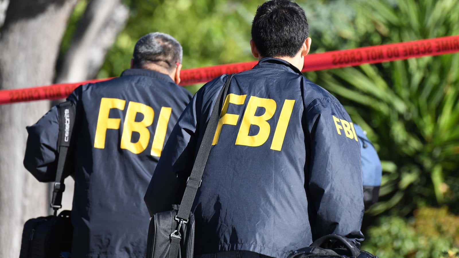 FBI, dark jackets, yellow lettering, HD Desktop Wallpaper