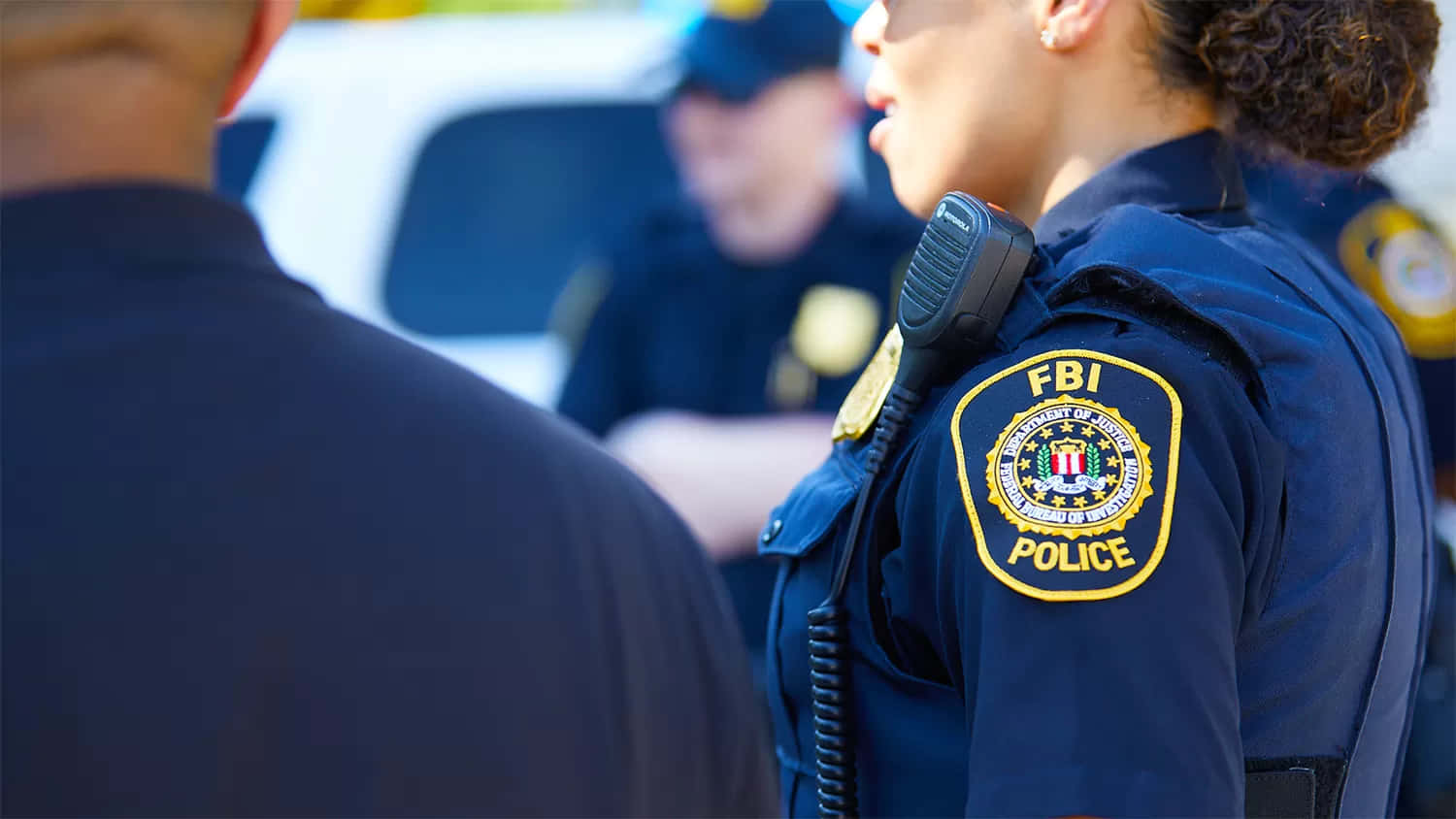 FBI, navy uniform, radio, HD Desktop Wallpaper