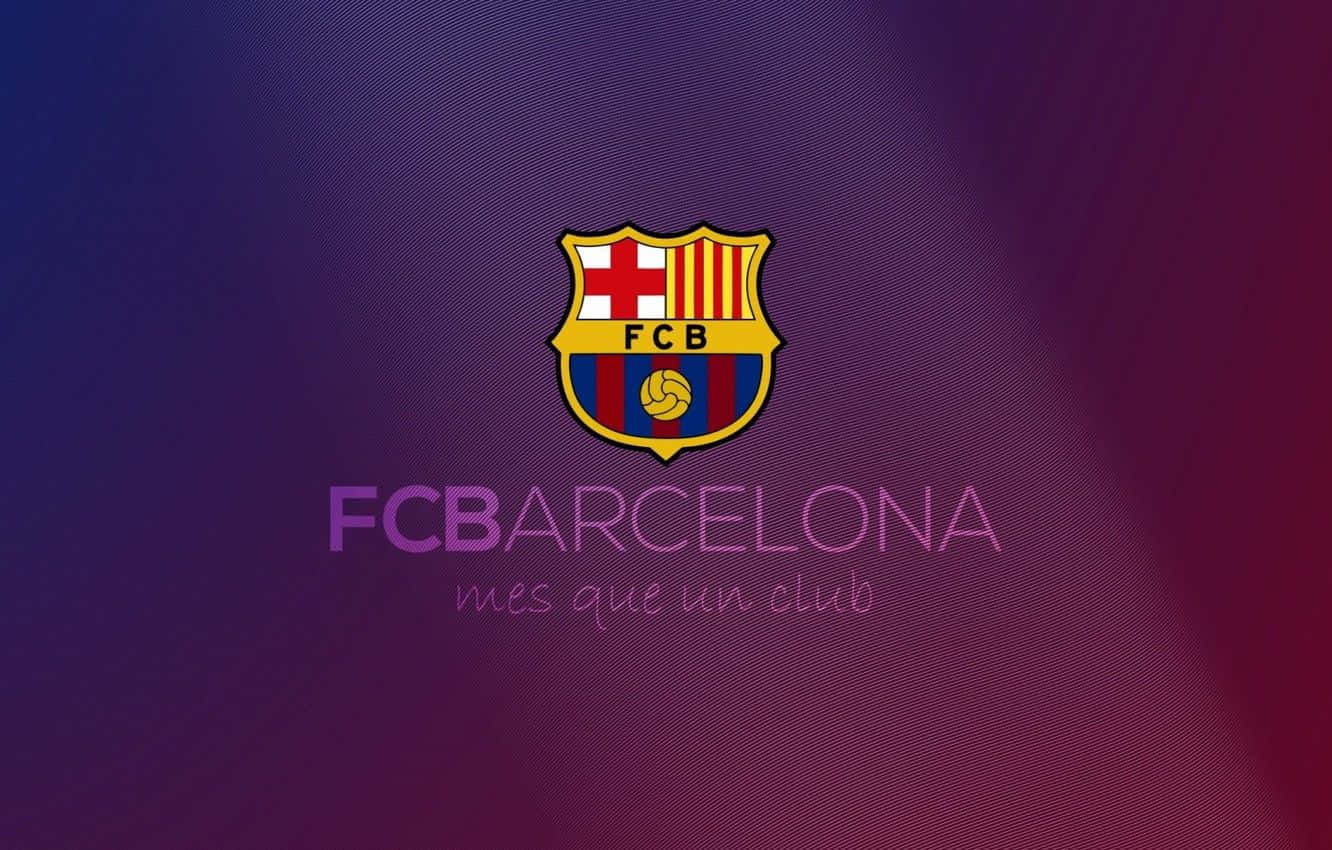 FC Barcelona, crest, gradient purple and magenta, HD Desktop Wallpaper