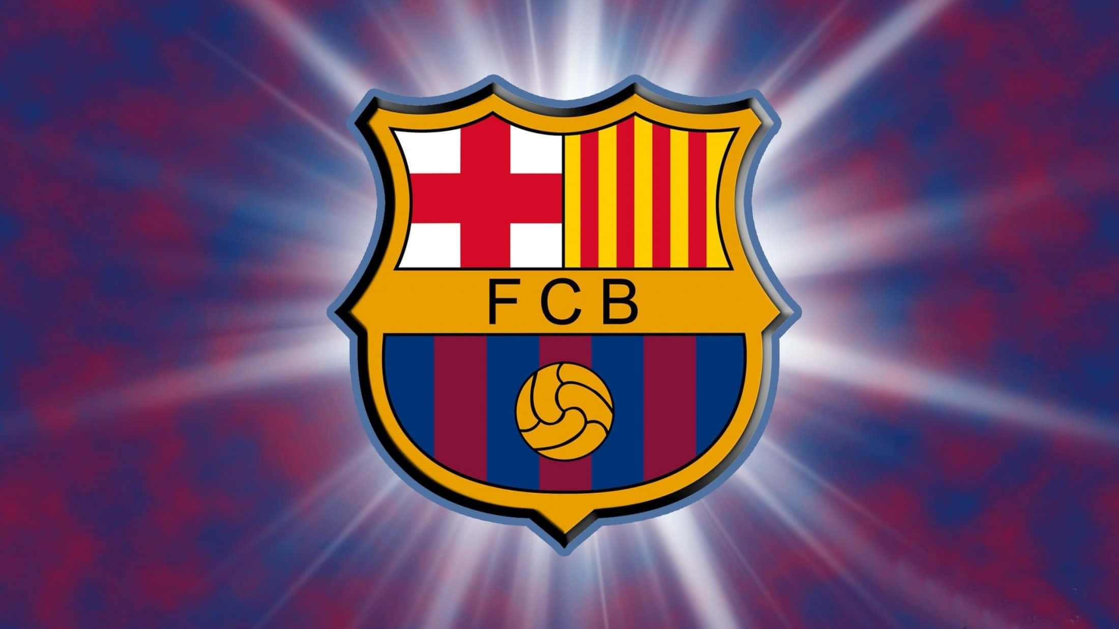 FC Barcelona, crest, red and blue background, Full HD Desktop Wallpaper