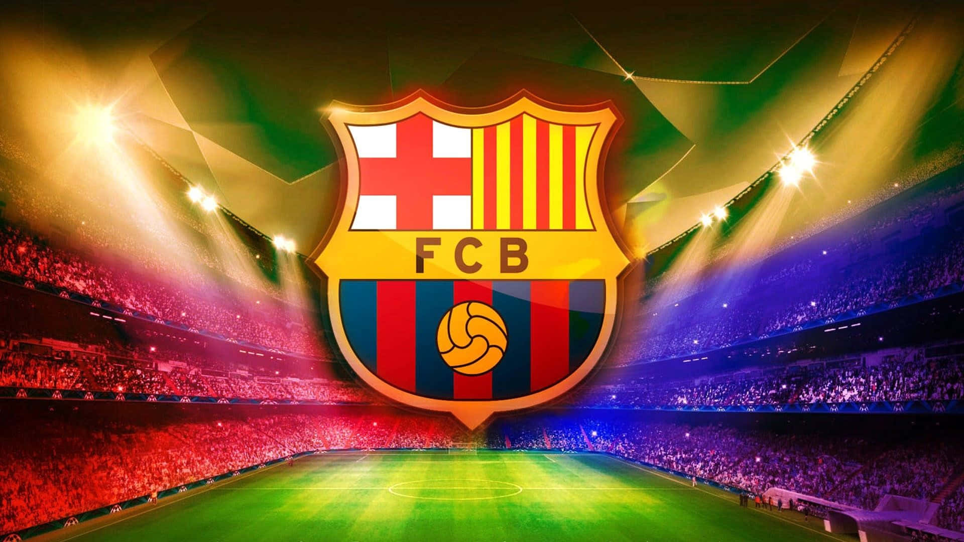 FC Barcelona, crest, stadium, Full HD Desktop Wallpaper