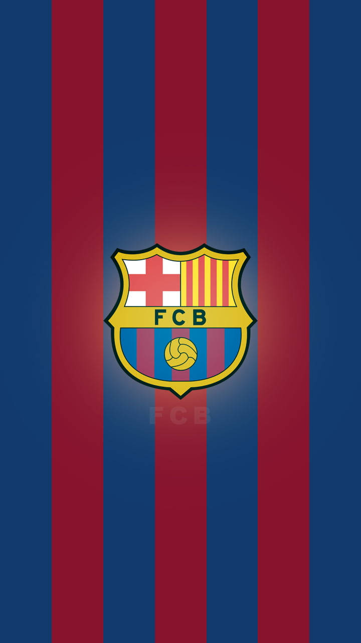 Barcelona FC, crest, bold blue and red vertical stripes, HD Phone Wallpaper
