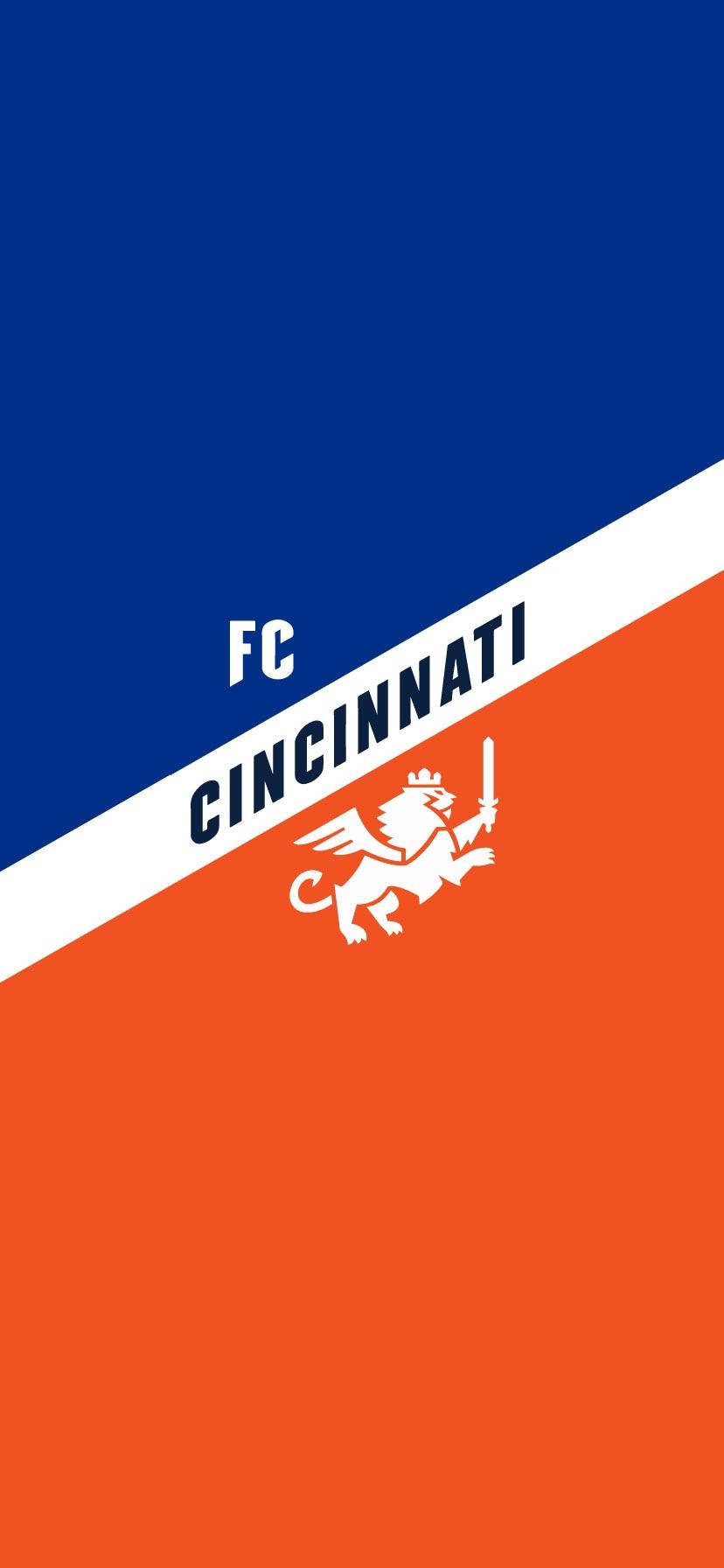FC Cincinnati, blue, orange, HD Phone Wallpaper