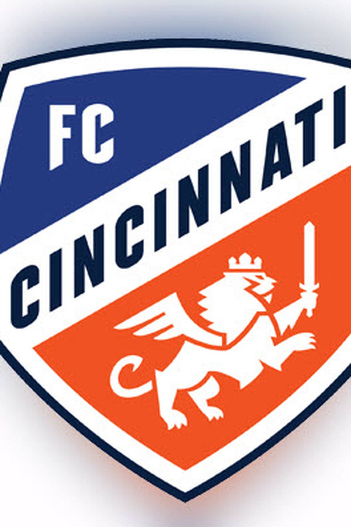 FC Cincinnati, white winged lion, sword, HD Phone Wallpaper