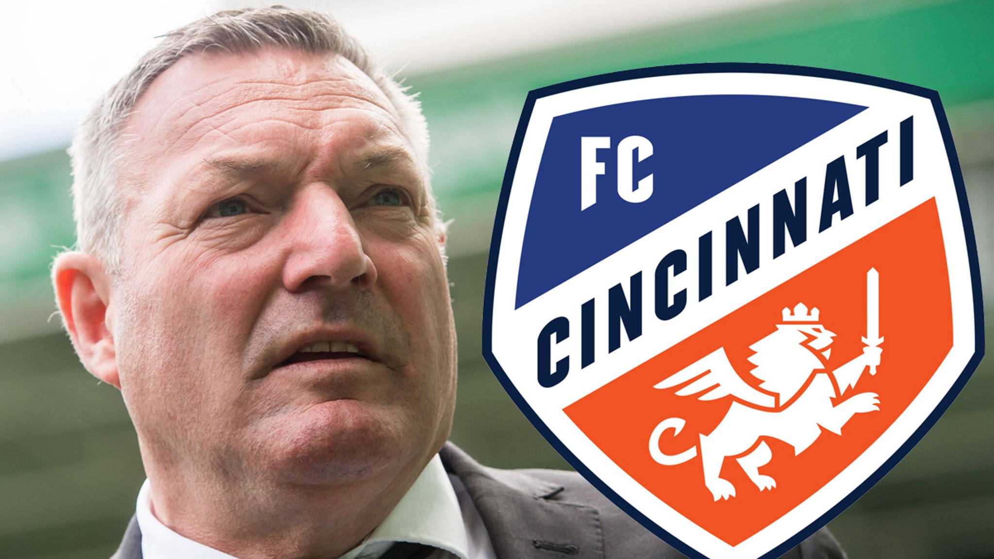 FC Cincinnati, soccer team crest, crowned lion, Full HD Desktop Wallpaper