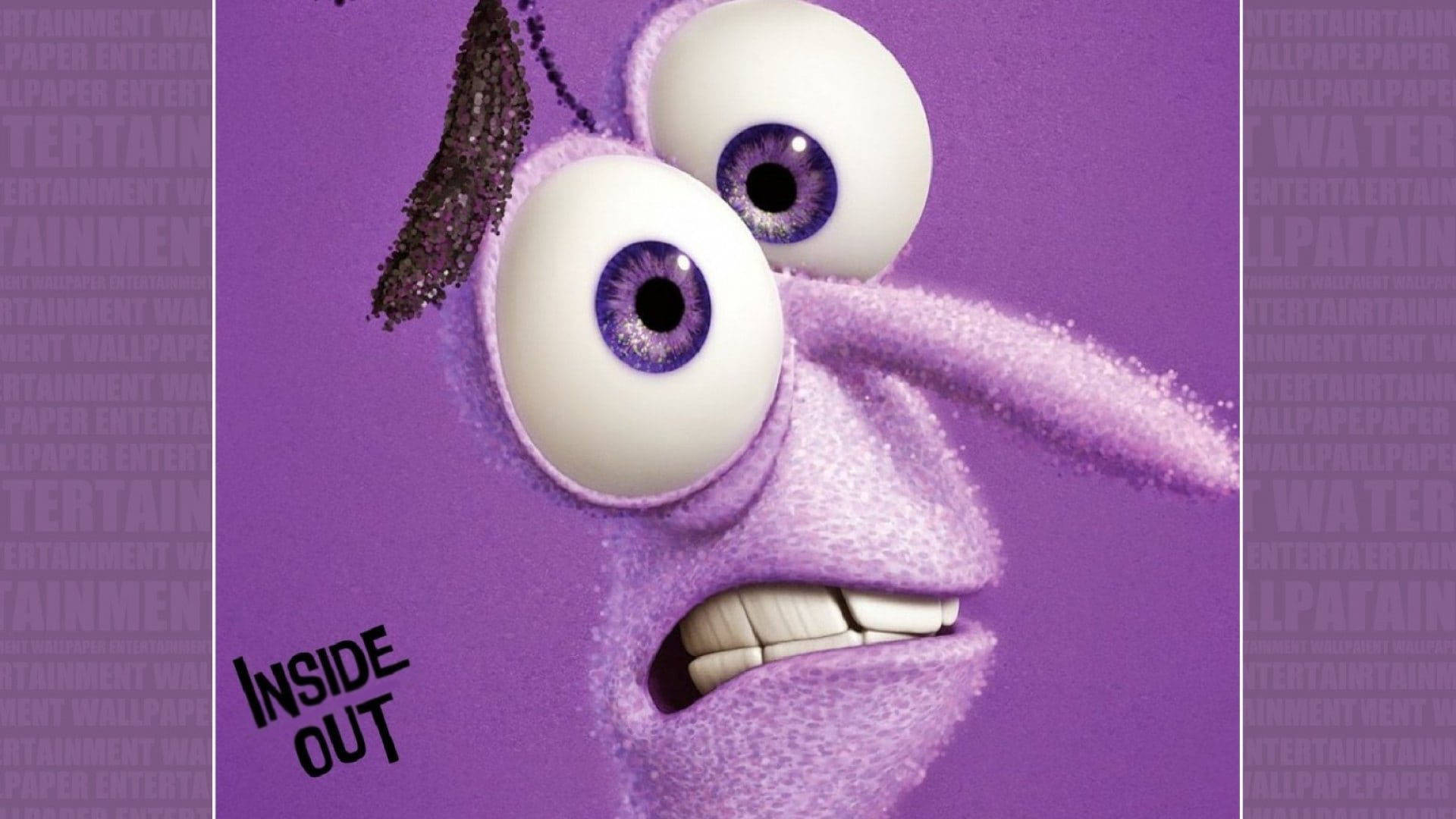 Fear, Inside Out, purple animated character, Full HD Desktop Wallpaper