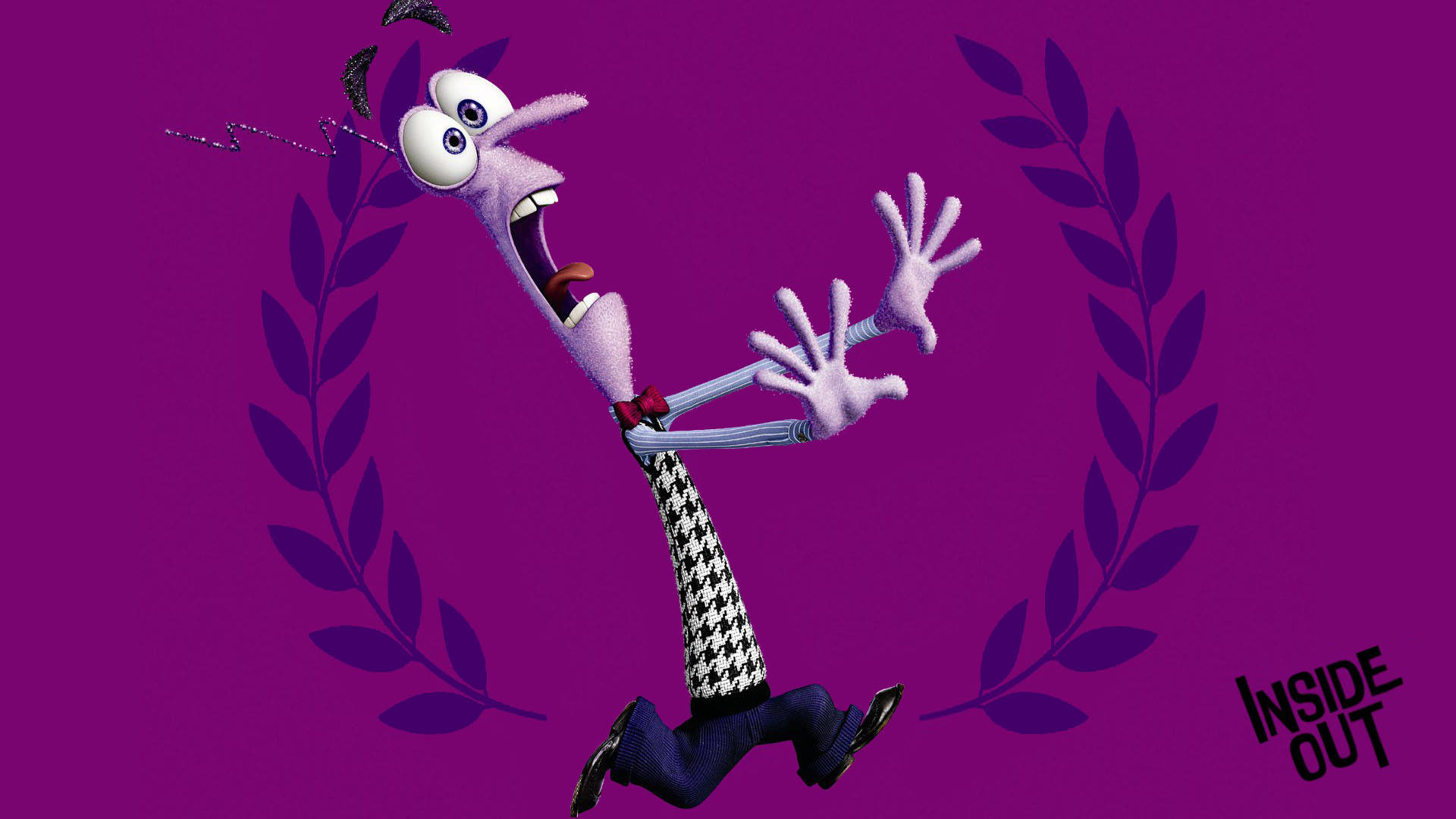 Fear Inside Out, violet background, purple background, Full HD Desktop Wallpaper