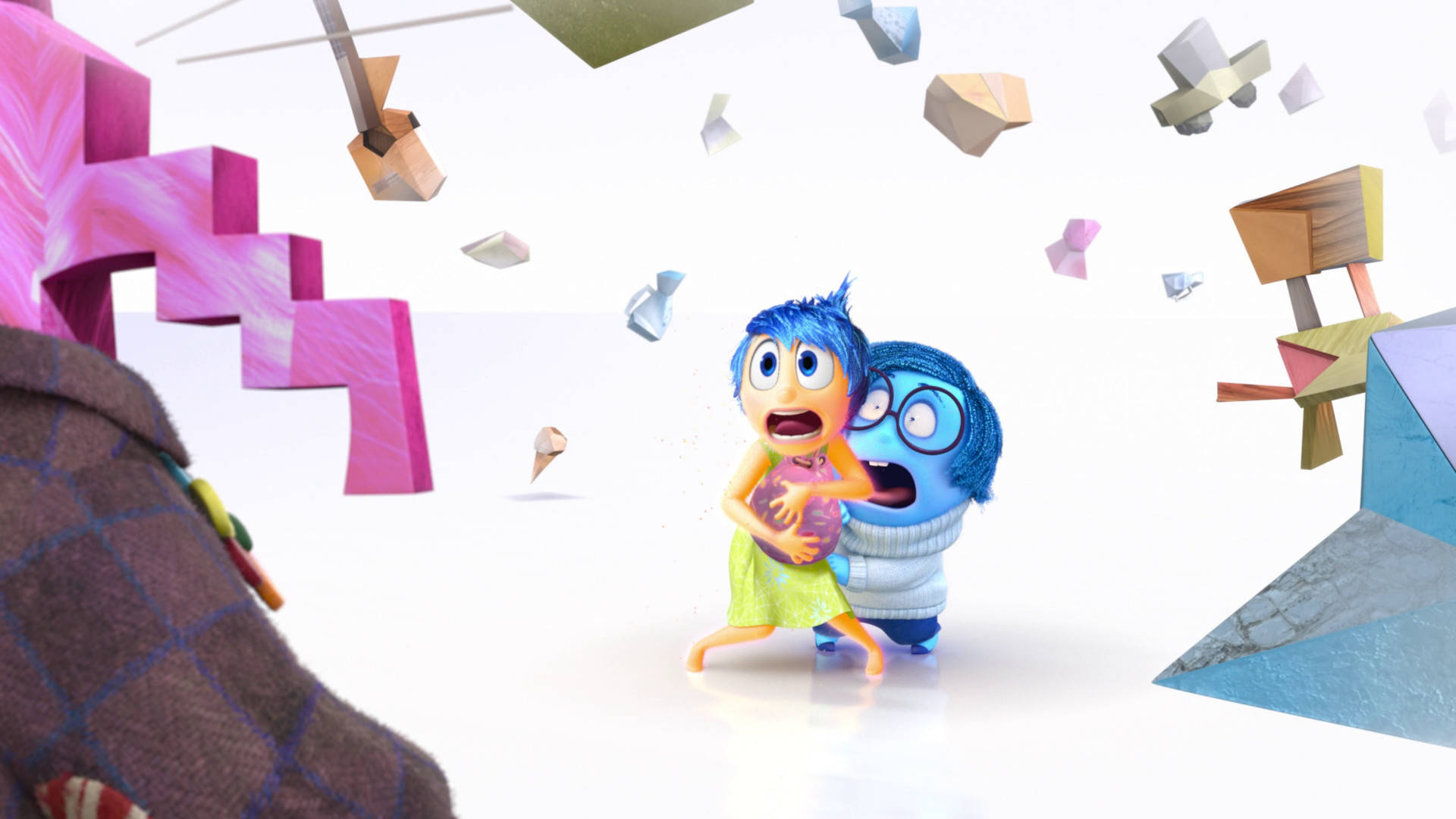 Sadness, Inside Out, blue animated characters, Full HD Desktop Wallpaper