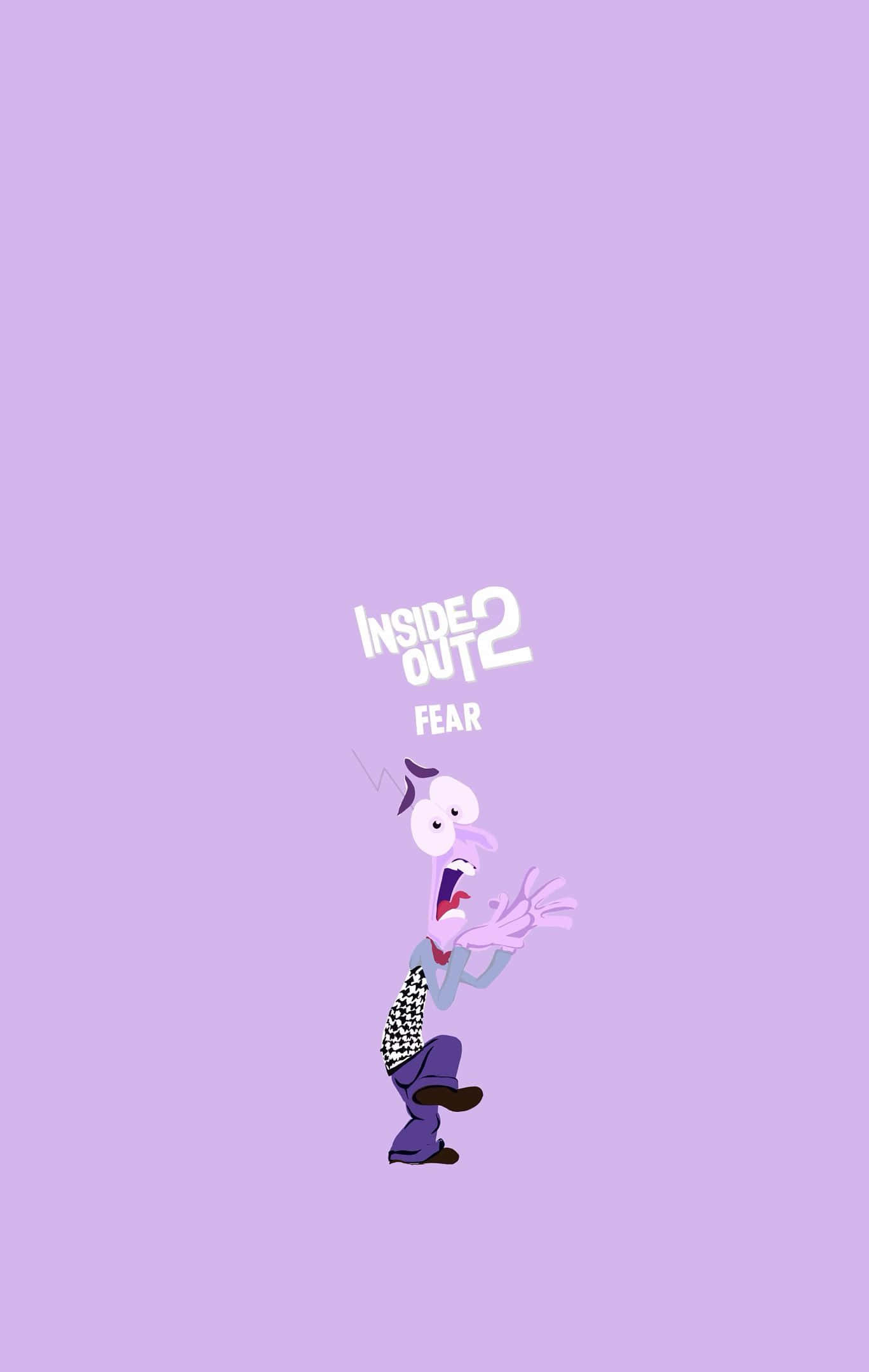 Inside Out 2, Fear, purple skin, Full HD Phone Wallpaper