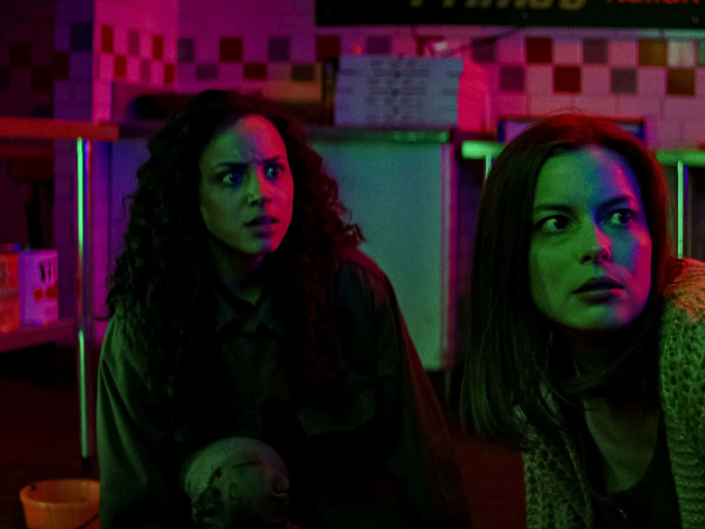 Fear Street, neon lights, pink light, HD Desktop Wallpaper