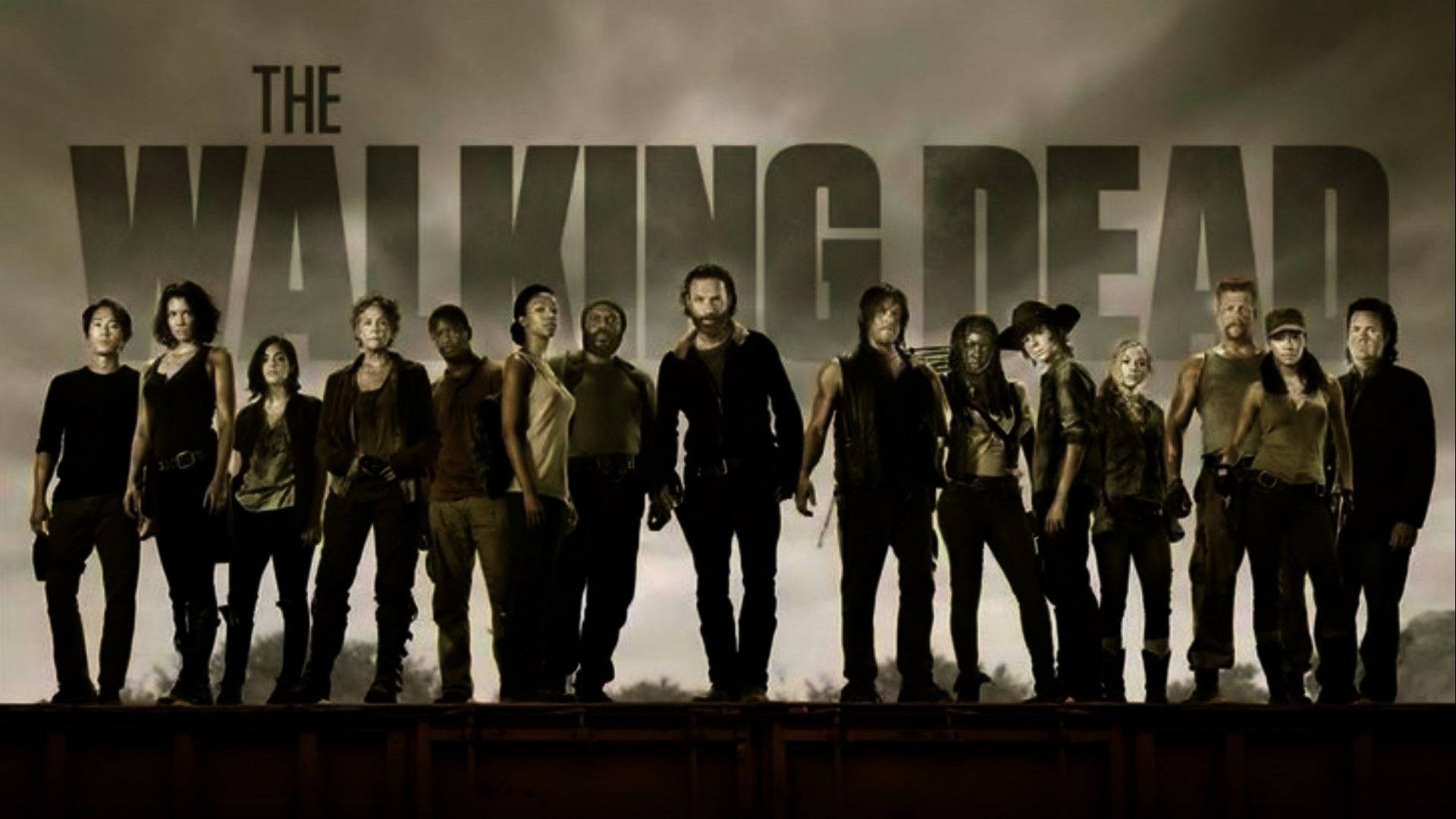 The Walking Dead, survivors, stormy sky, Full HD Desktop Wallpaper