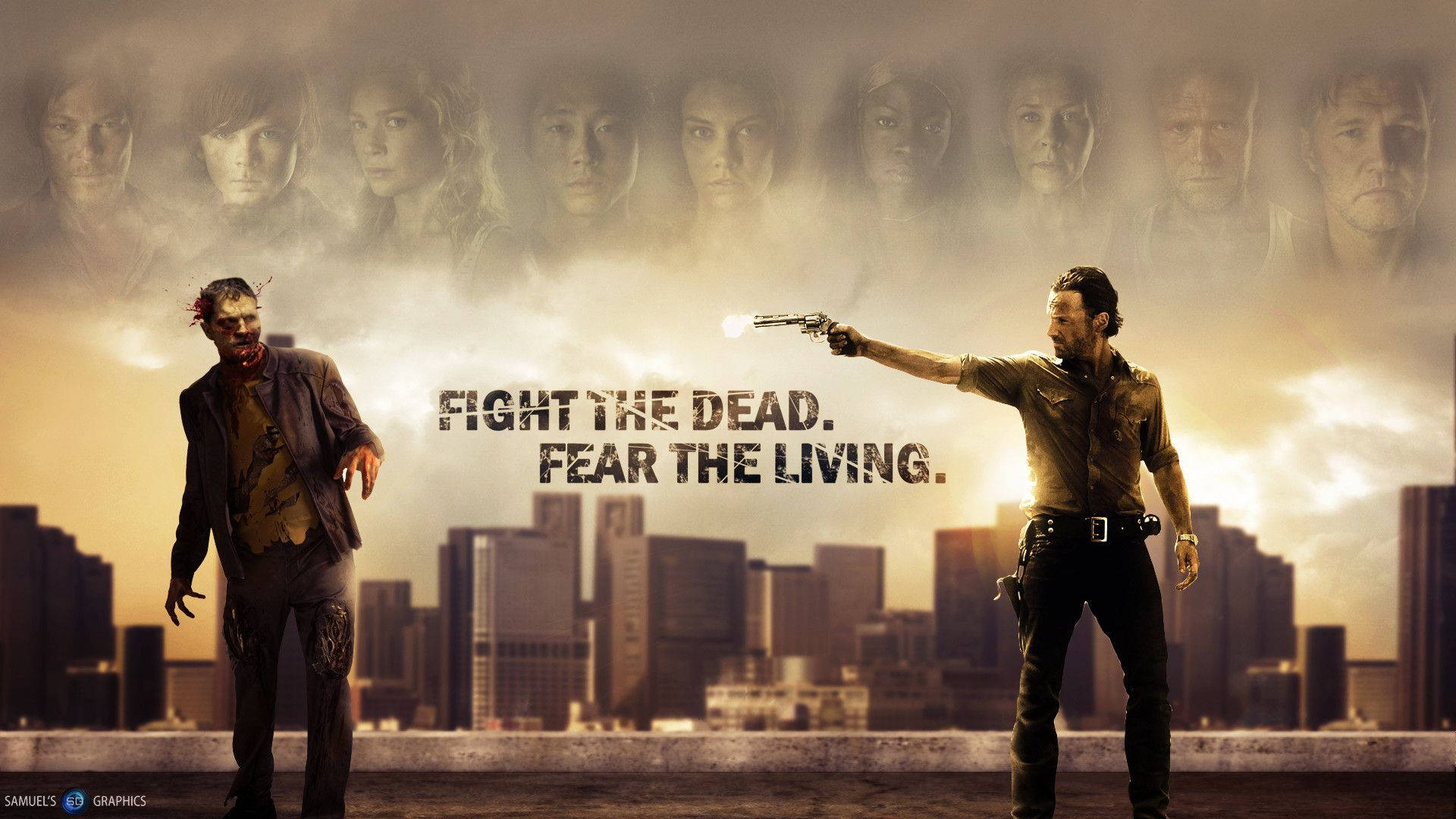 Fear The Walking Dead, zombie, rooftop, Full HD Desktop Wallpaper