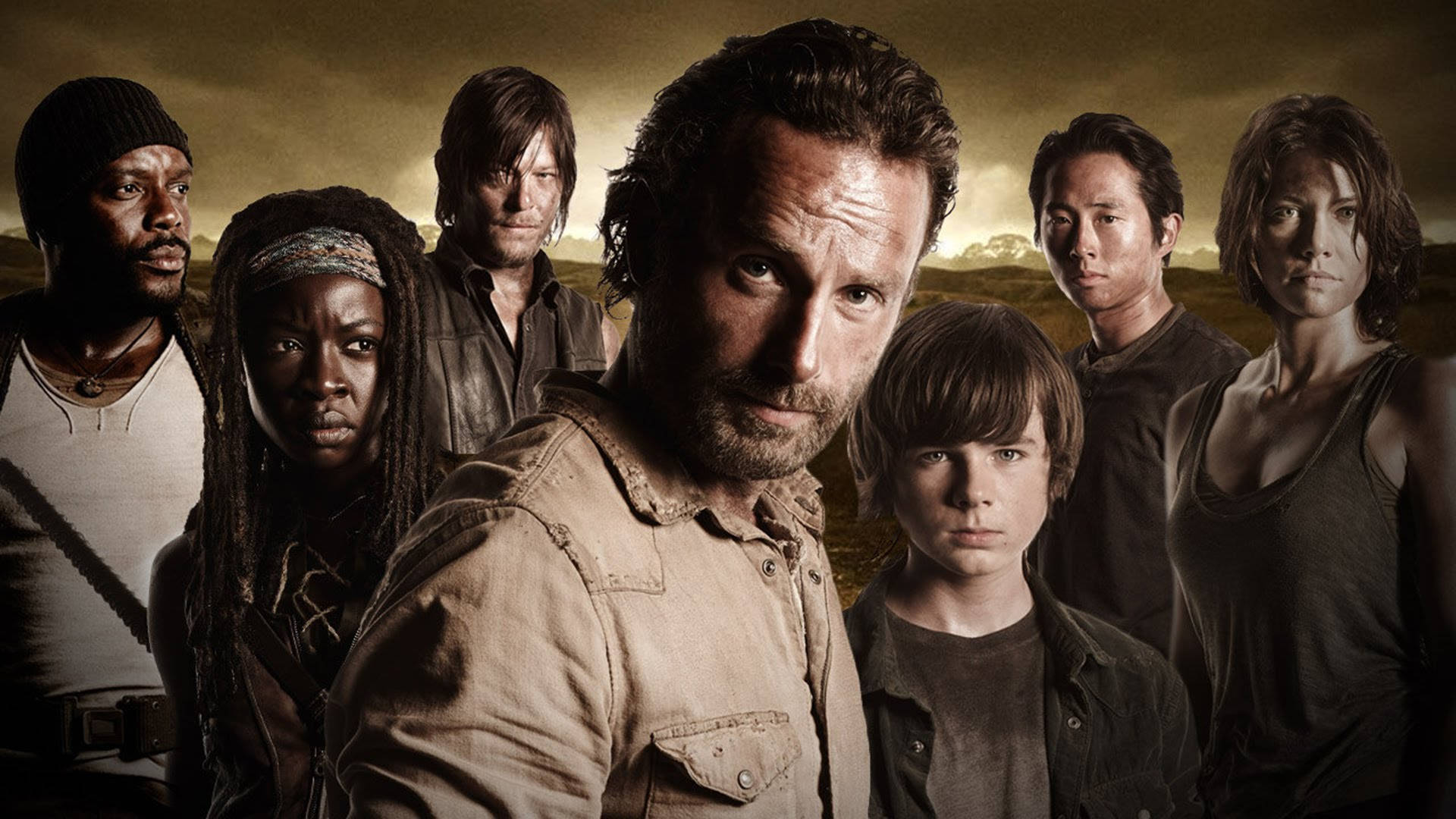 The Walking Dead, survivors, desolate field, Full HD Desktop Wallpaper