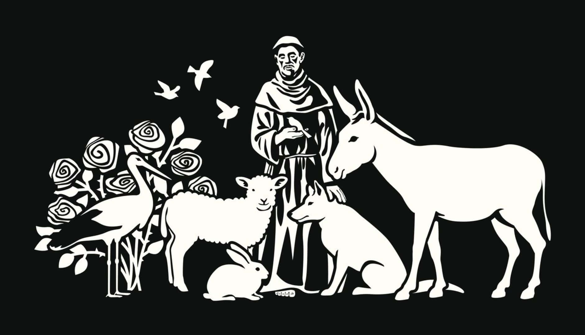 St Francis Of Assisi, monk, animals, HD Desktop Wallpaper