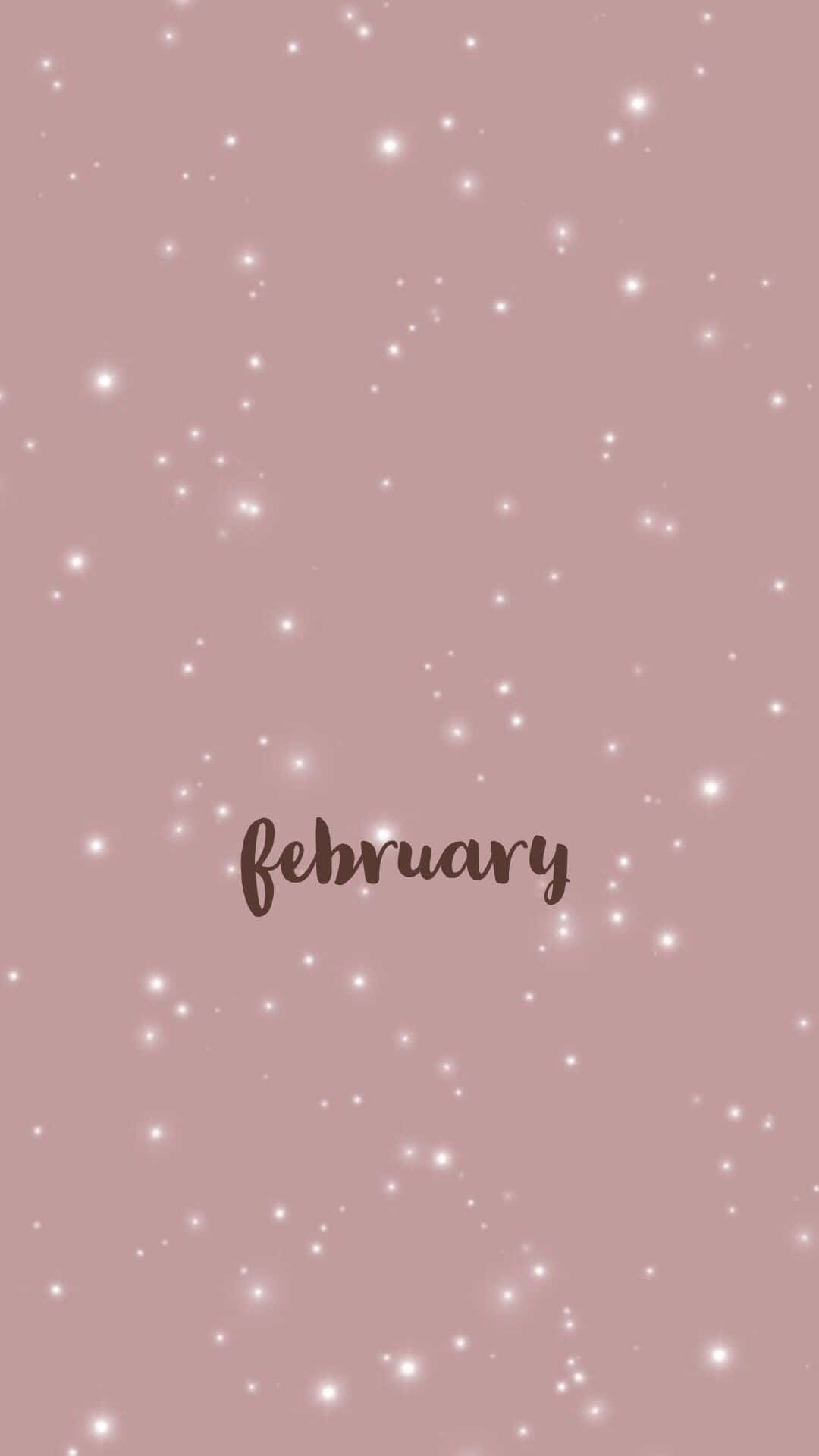 February, soft pink, white sparkles, Full HD Phone Wallpaper