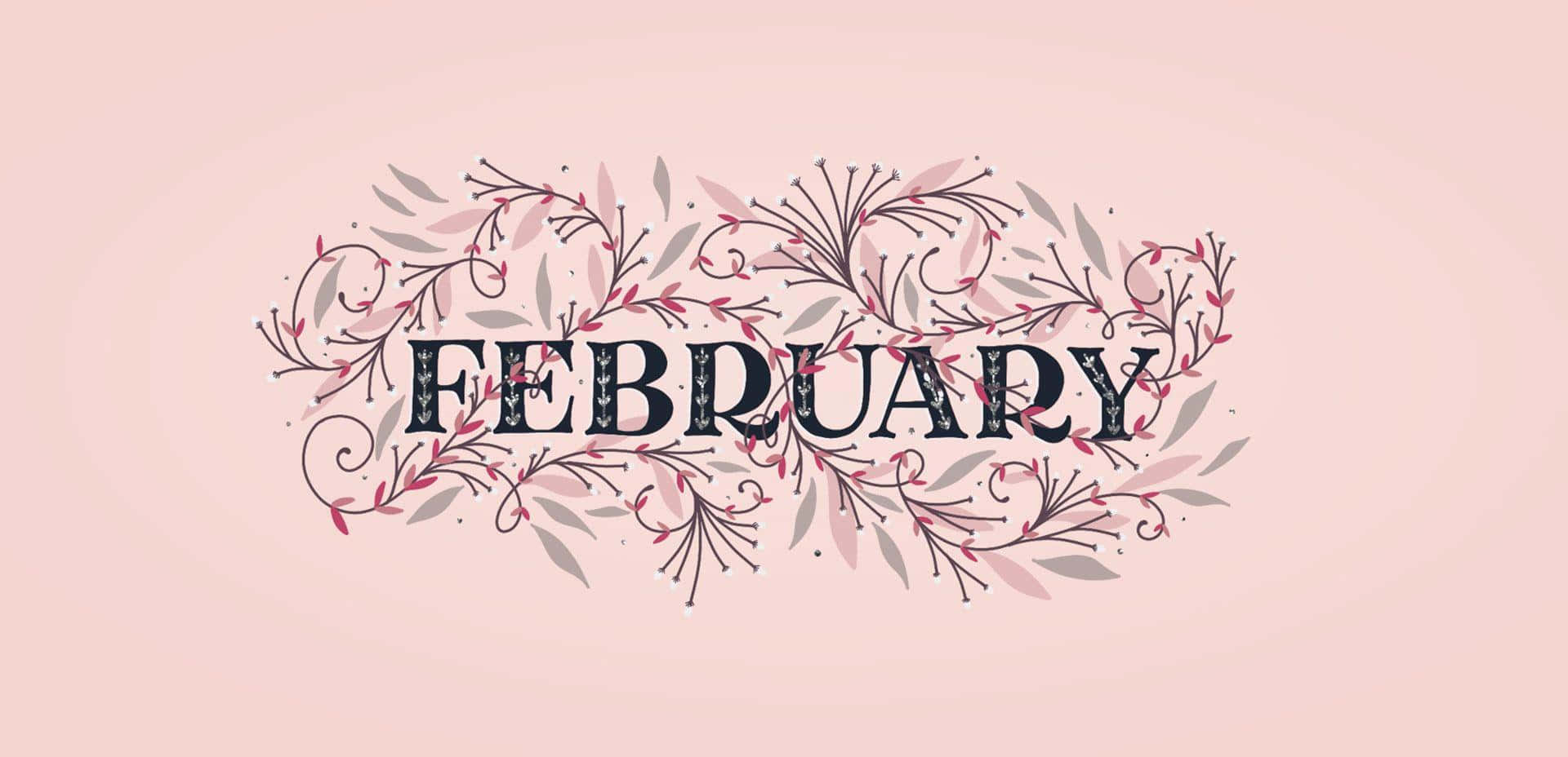 February, pink, gray, Full HD Desktop Wallpaper