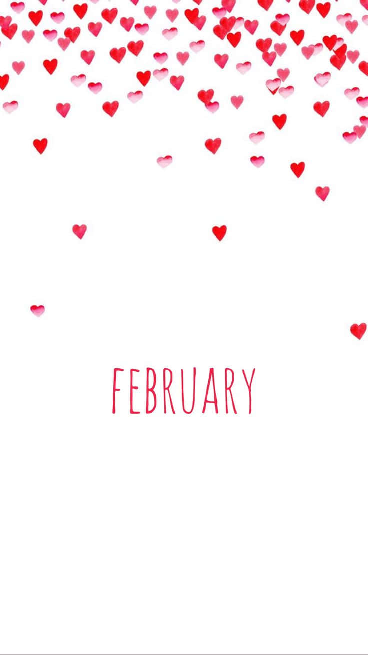 February, red watercolor hearts, pink watercolor hearts, HD Phone Wallpaper