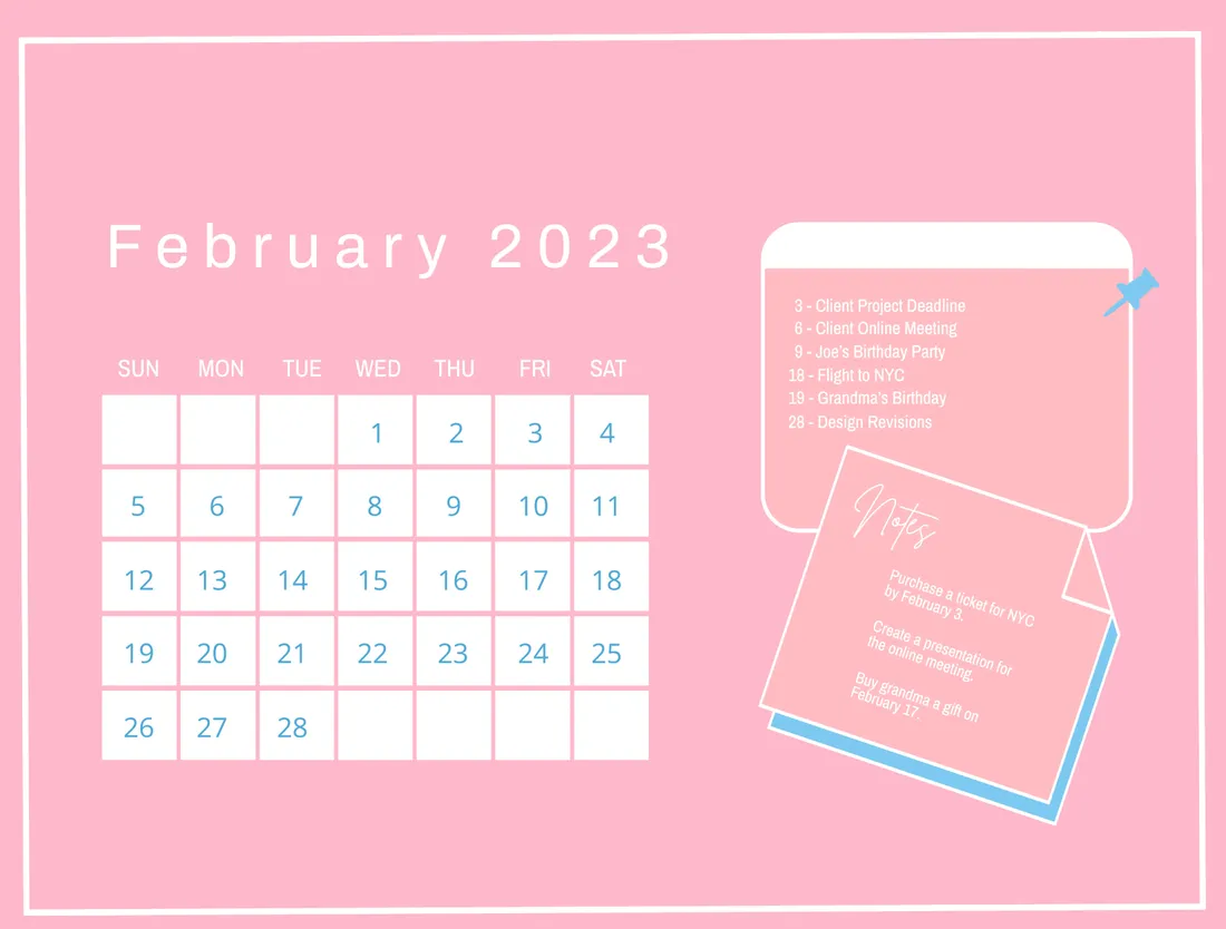 February Calendar