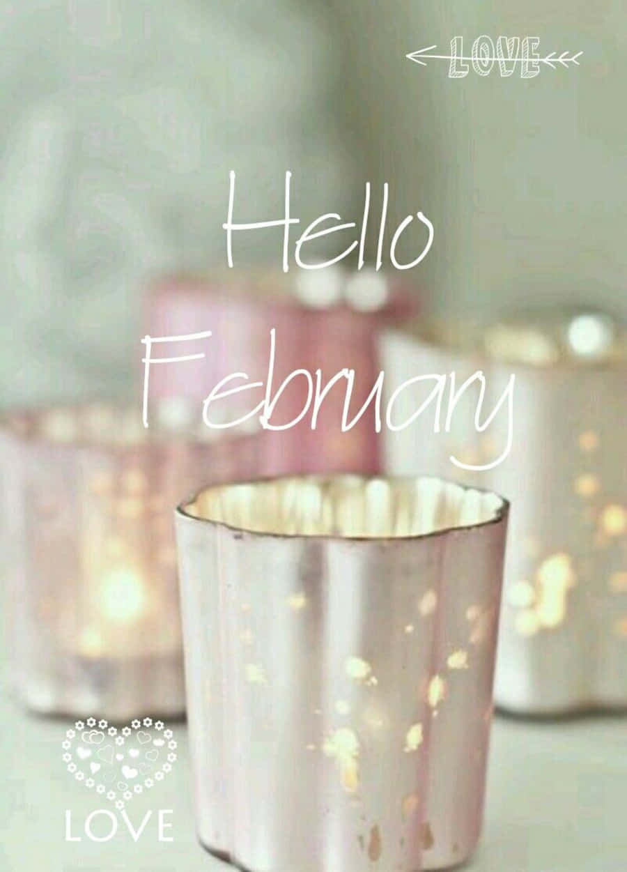 February iPhone, soft pink metallic, candle holders, SD Phone Wallpaper
