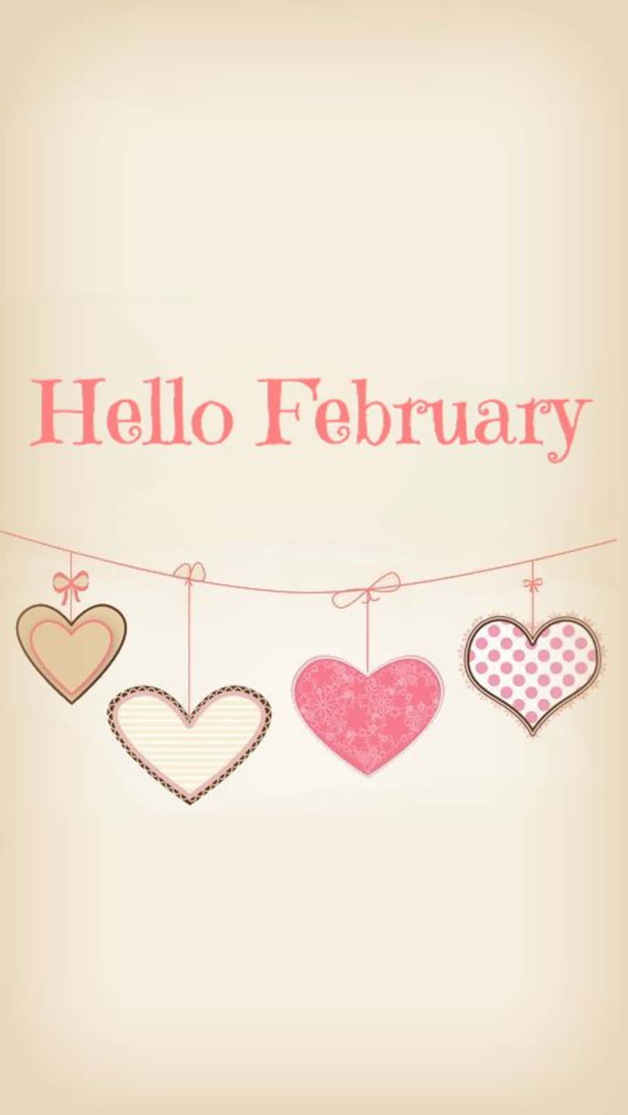 February, iPhone, Hello February, HD Phone Wallpaper