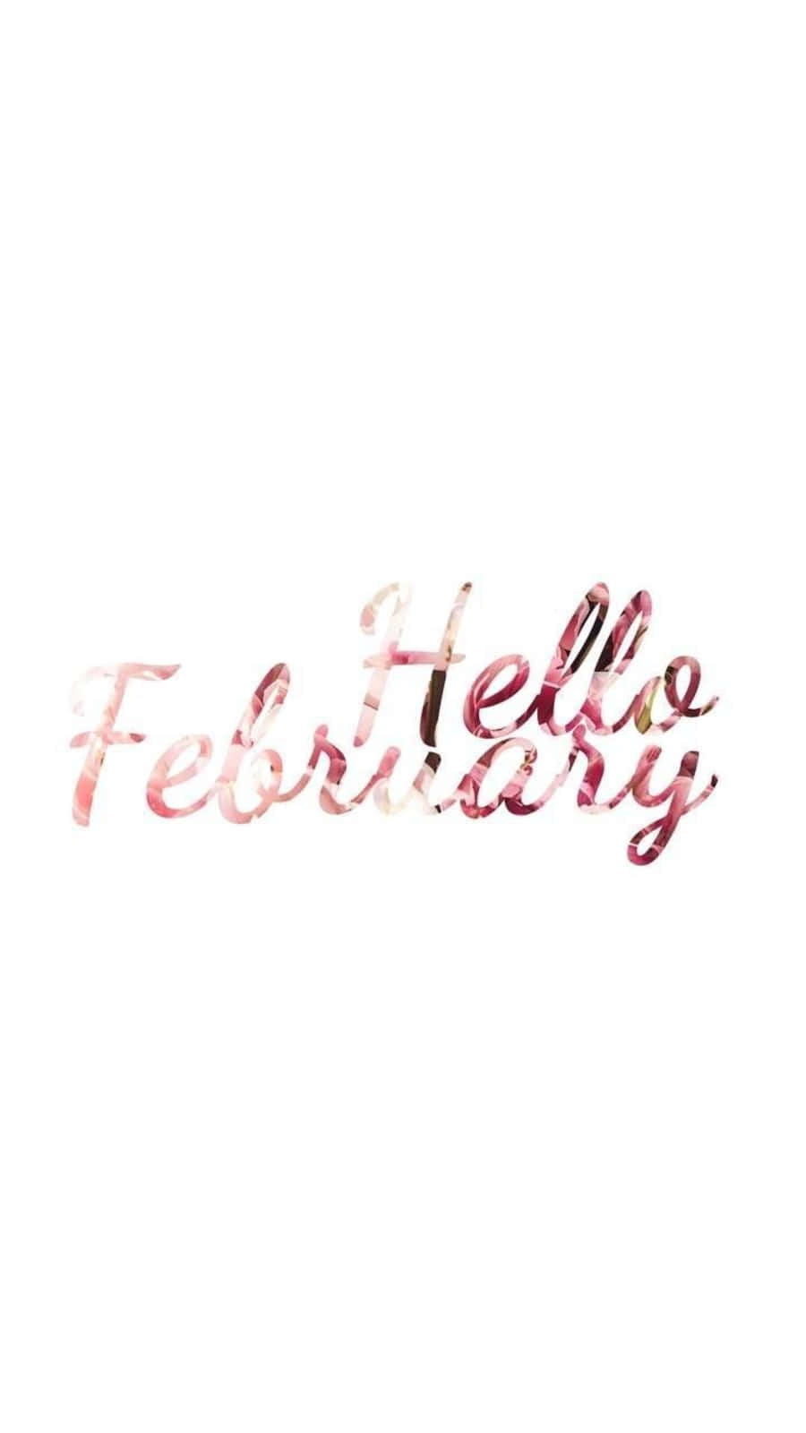 February iPhone, rose gold, cursive, HD Phone Wallpaper