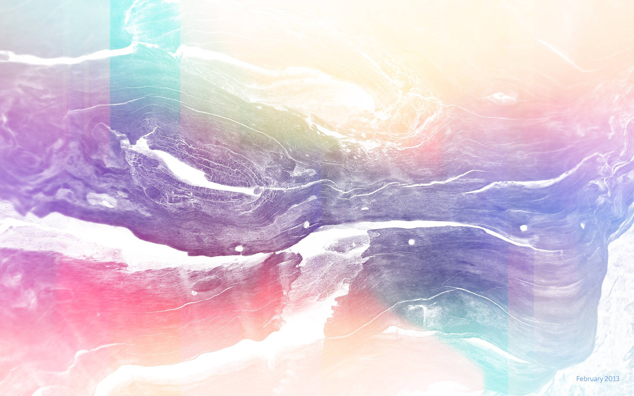 pastel watercolor art, February, pastel pink, 2K Desktop Wallpaper