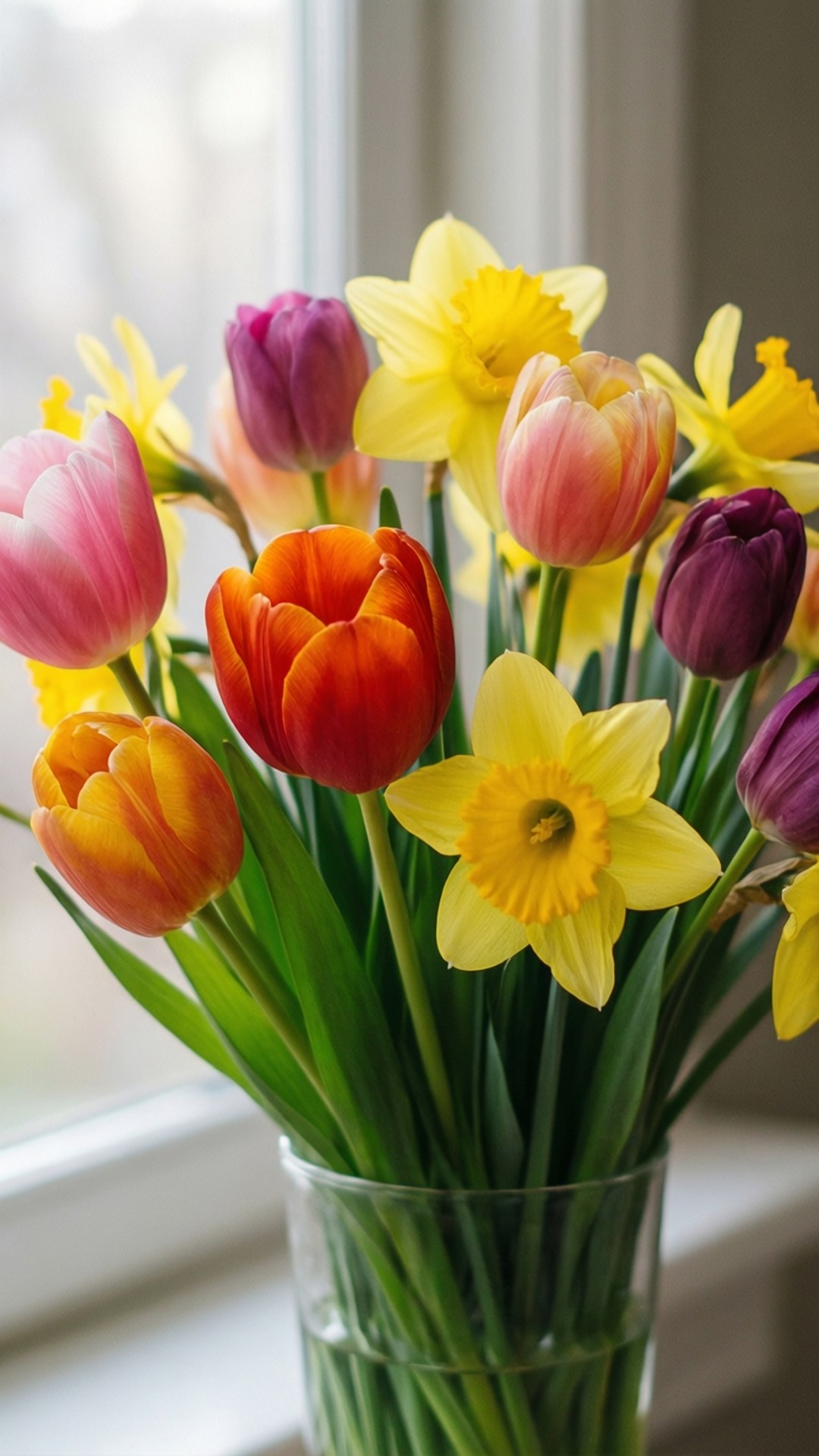 February, spring blooms, bright flowers, Full HD Phone Wallpaper