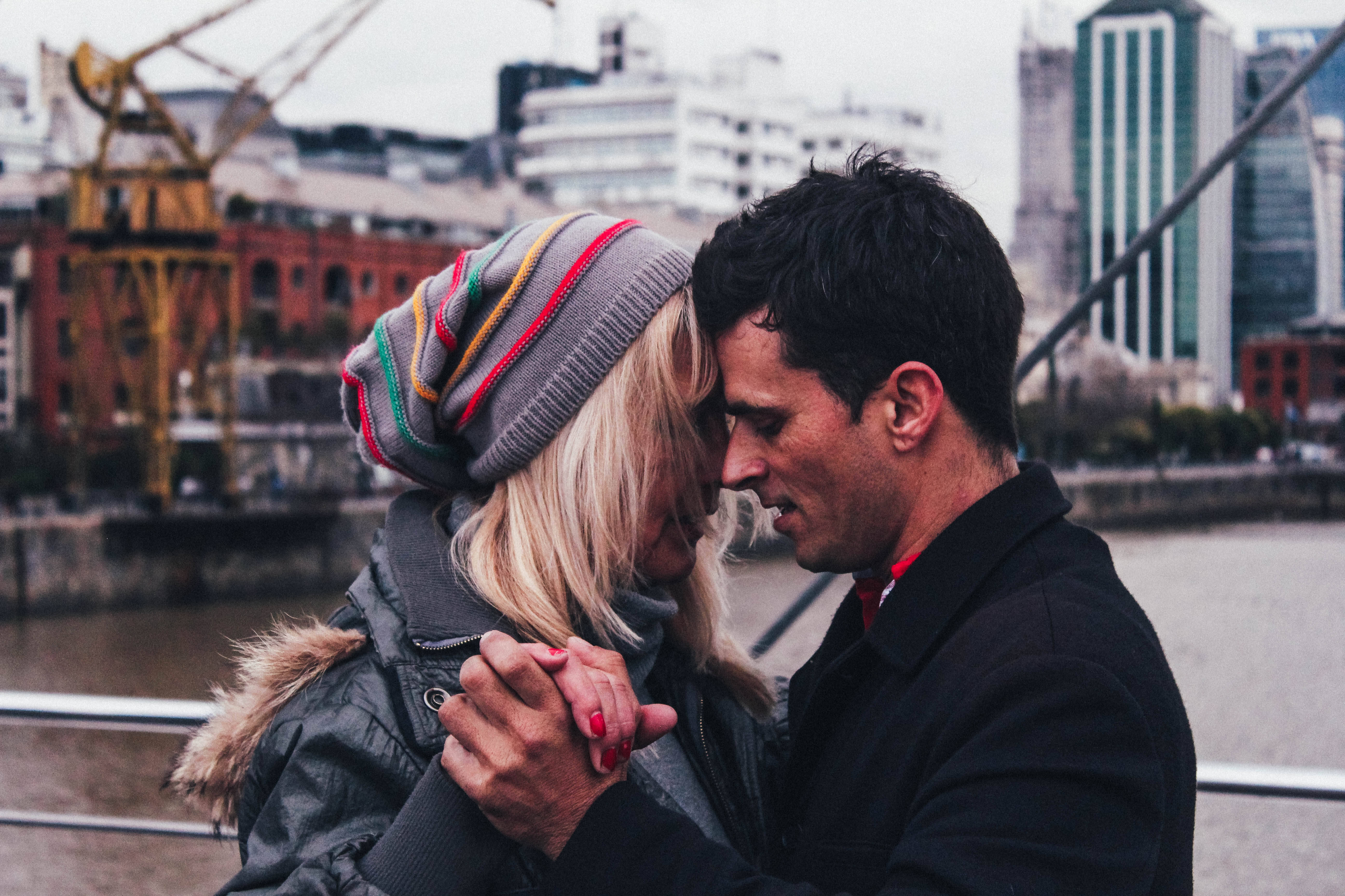 dancing couple, romantic feels, river, 5K Desktop Wallpaper