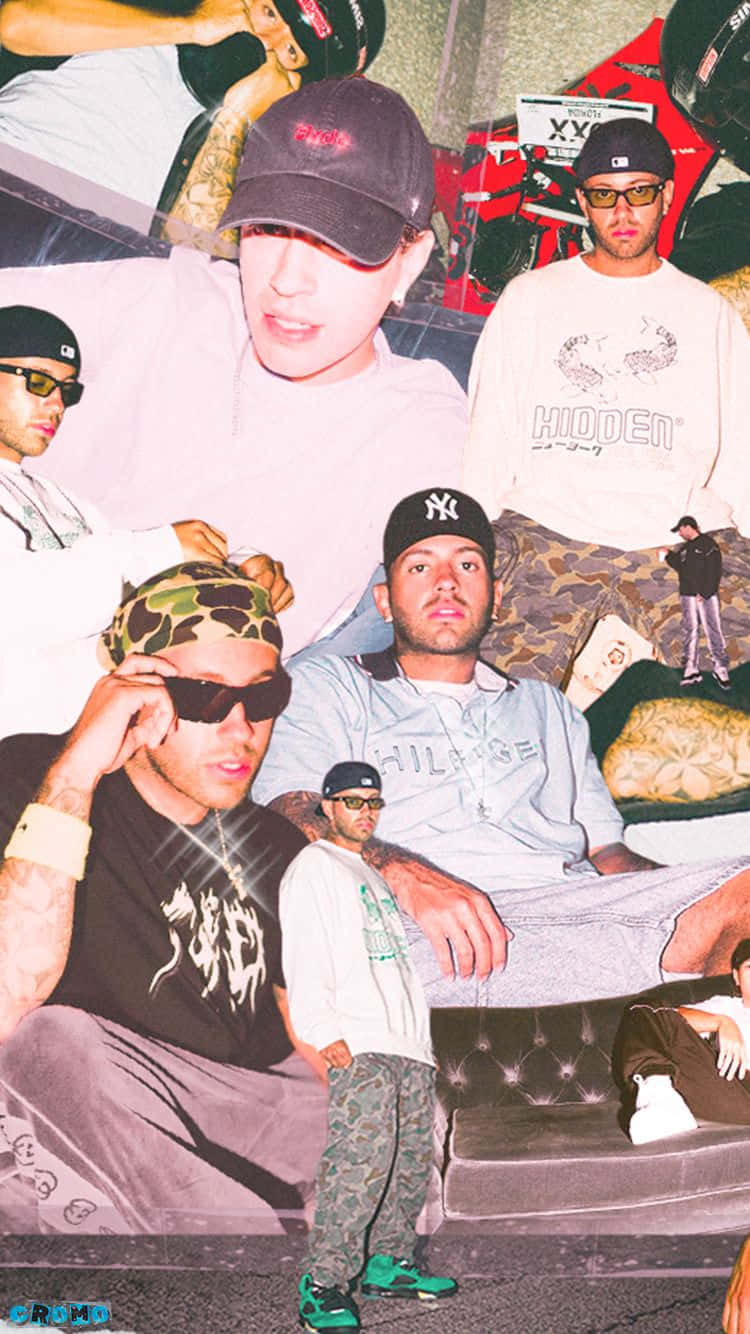 Feid, collage style portrait, streetwear, HD Phone Wallpaper