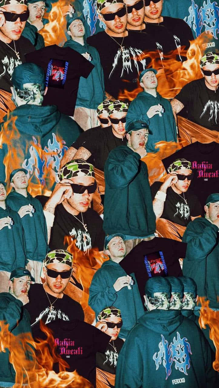 Feid, green hoodies, sunglasses, HD Phone Wallpaper