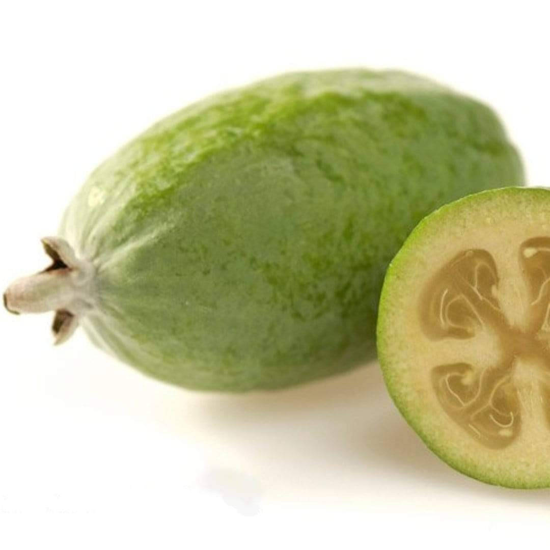 Feijoa, green, halved, SD Desktop Wallpaper