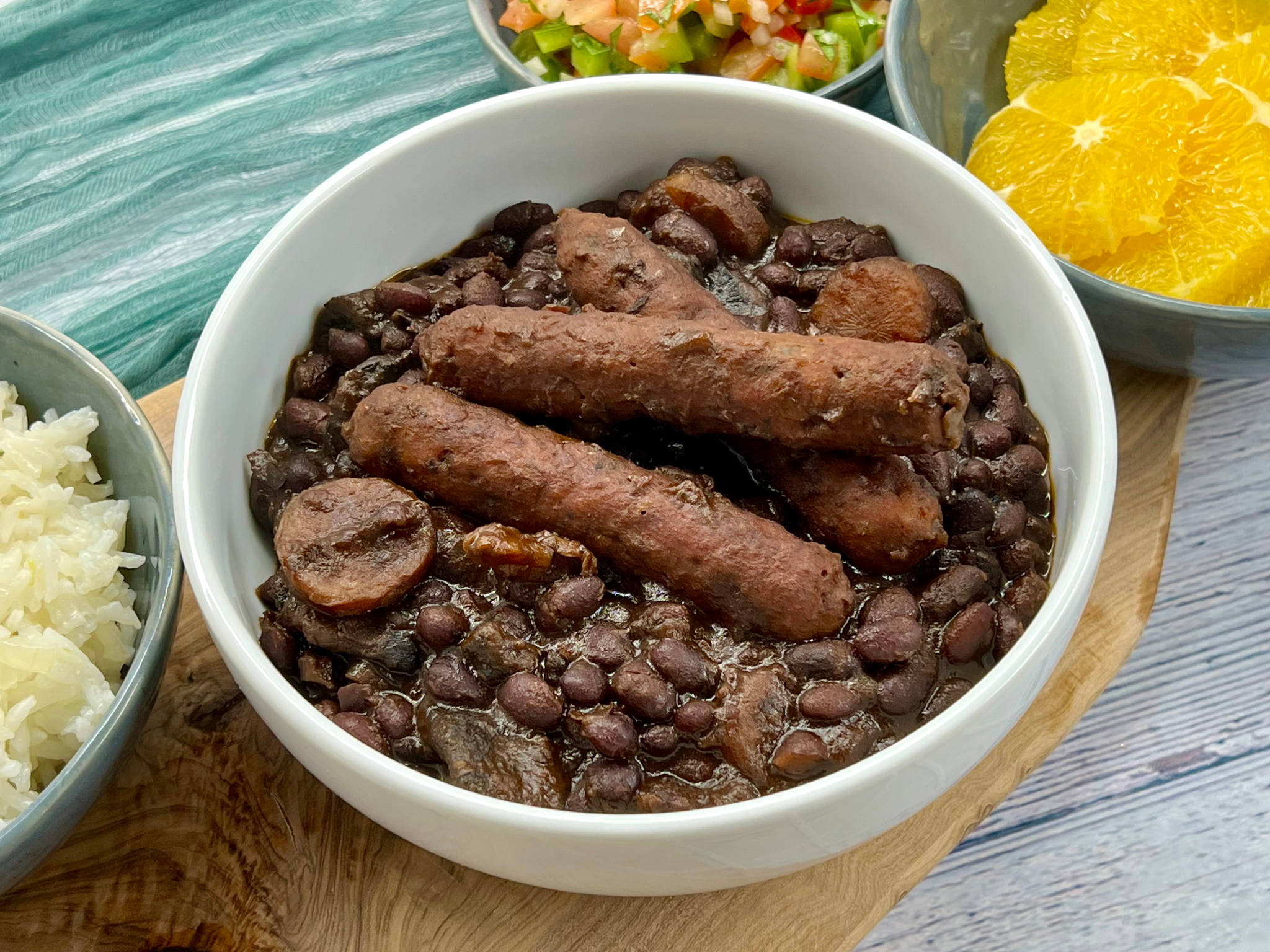 Vegan Feijoada, Brazilian Black Bean Stew, black beans, Full HD Desktop Wallpaper