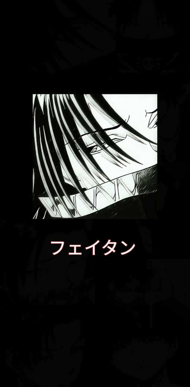 Feitan, black and white, anime, HD Phone Wallpaper
