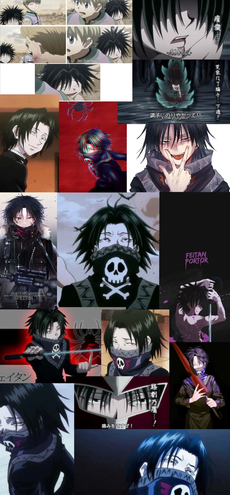 Feitan, anime characters, dark themes, HD Phone Wallpaper