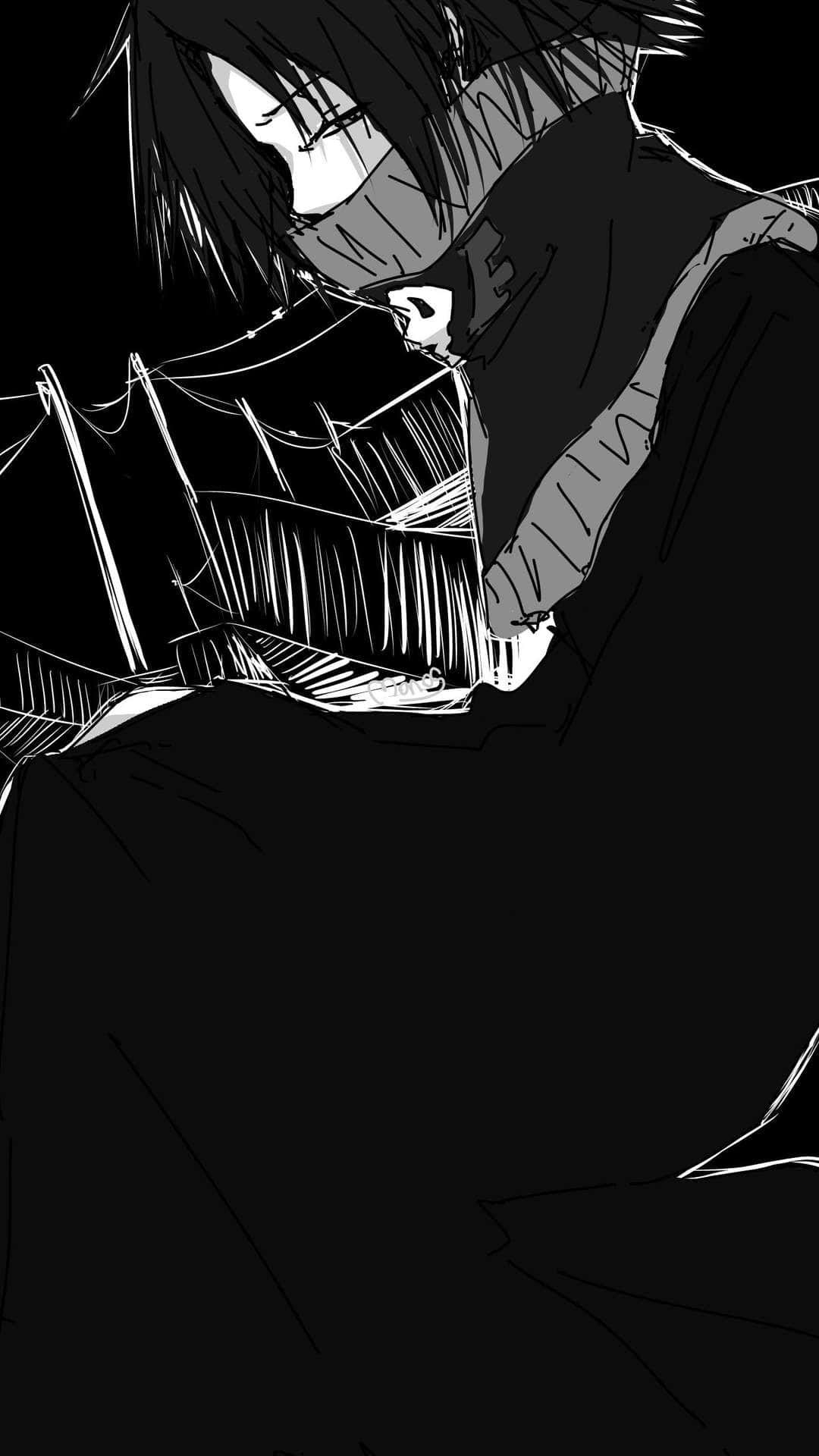 Feitan, spiky hair, scarf, Full HD Phone Wallpaper