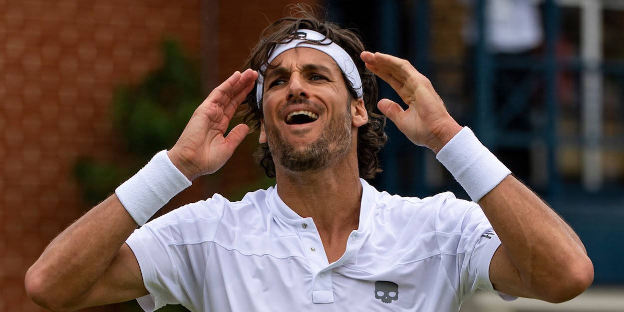 2016 French Open, Feliciano Lopez, white gear, SD Desktop Wallpaper