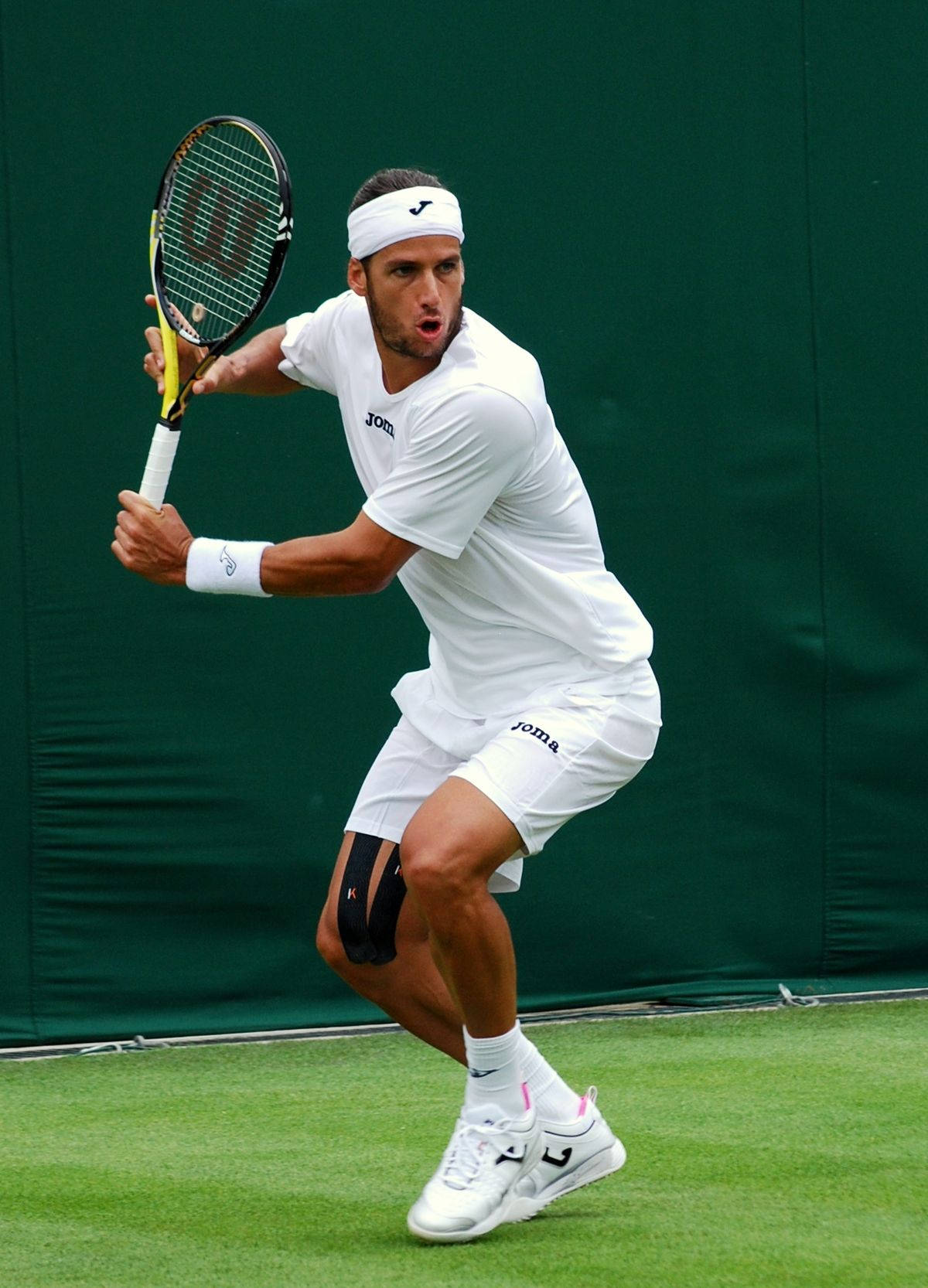 2009 Australian Open, Feliciano Lopez, white gear, HD Phone Wallpaper
