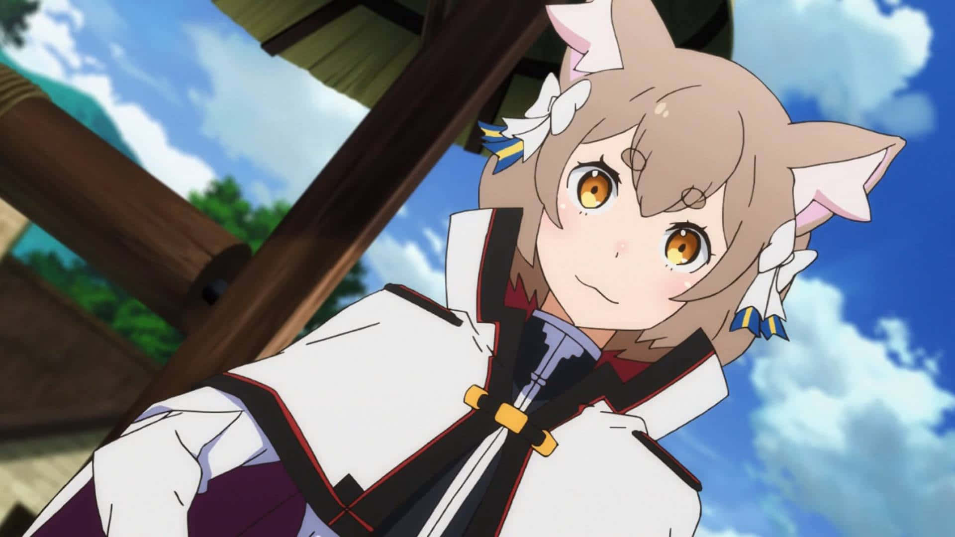 Felix Argyle, anime girl, cat ears, Full HD Desktop Wallpaper