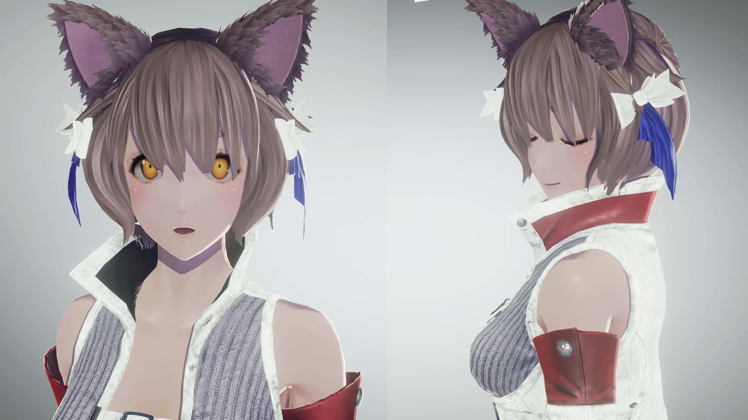 Felix Argyle, fox ears, golden eyes, 2K Desktop Wallpaper