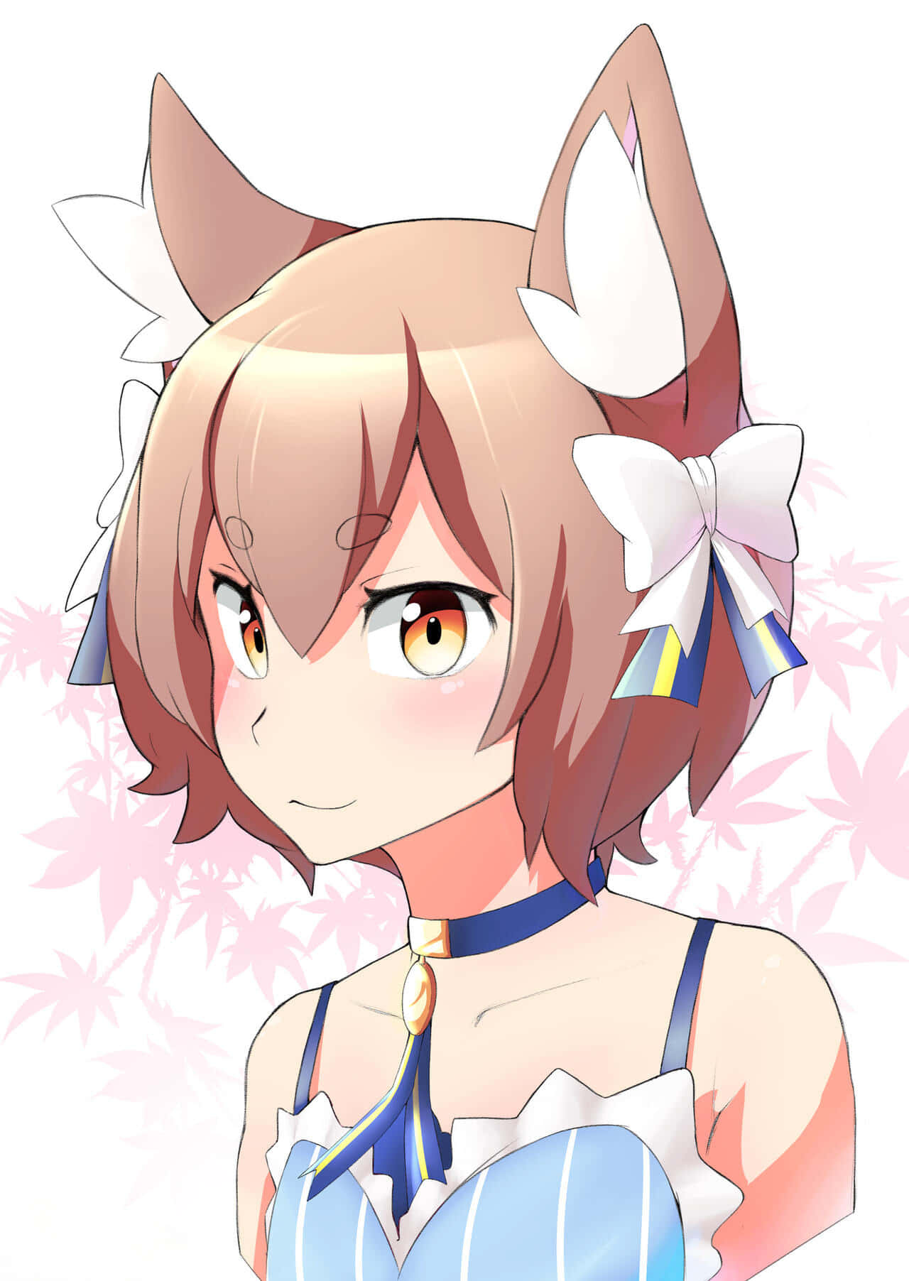 Felix Argyle, fox ears, white bow, HD Phone Wallpaper