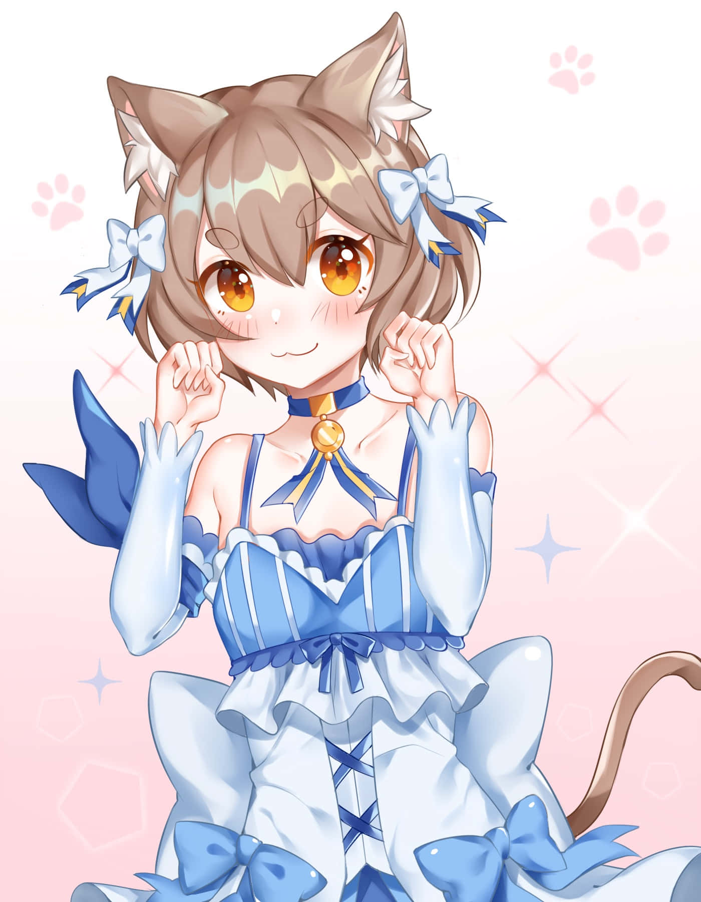 Felix Argyle, moonlit night, cat ears, HD Phone Wallpaper