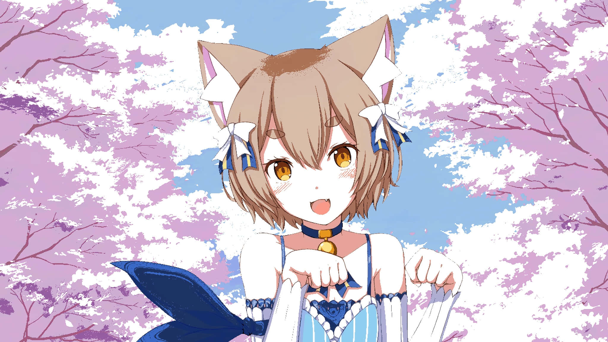 Felix Argyle, anime girl, fox ears, Full HD Desktop Wallpaper