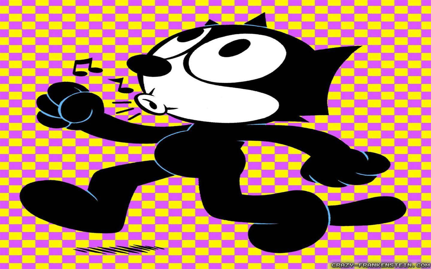 Felix The Cat, black, big eyes, HD Desktop Wallpaper