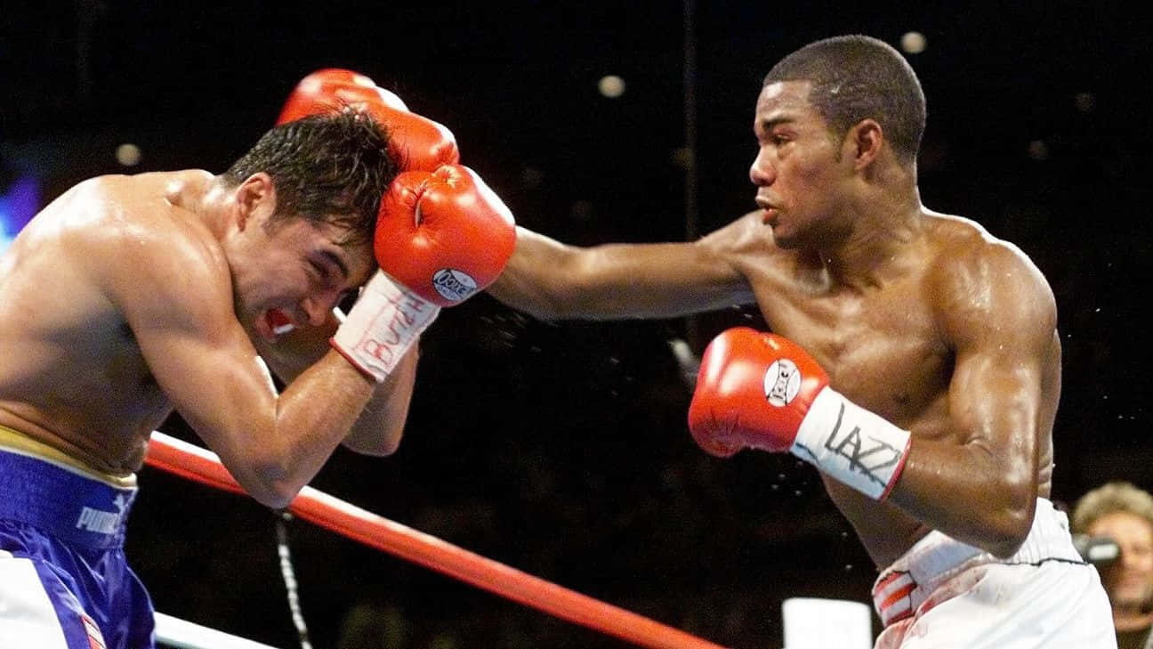 Felix Trinidad, white shorts, boxing ring, HD Desktop Wallpaper