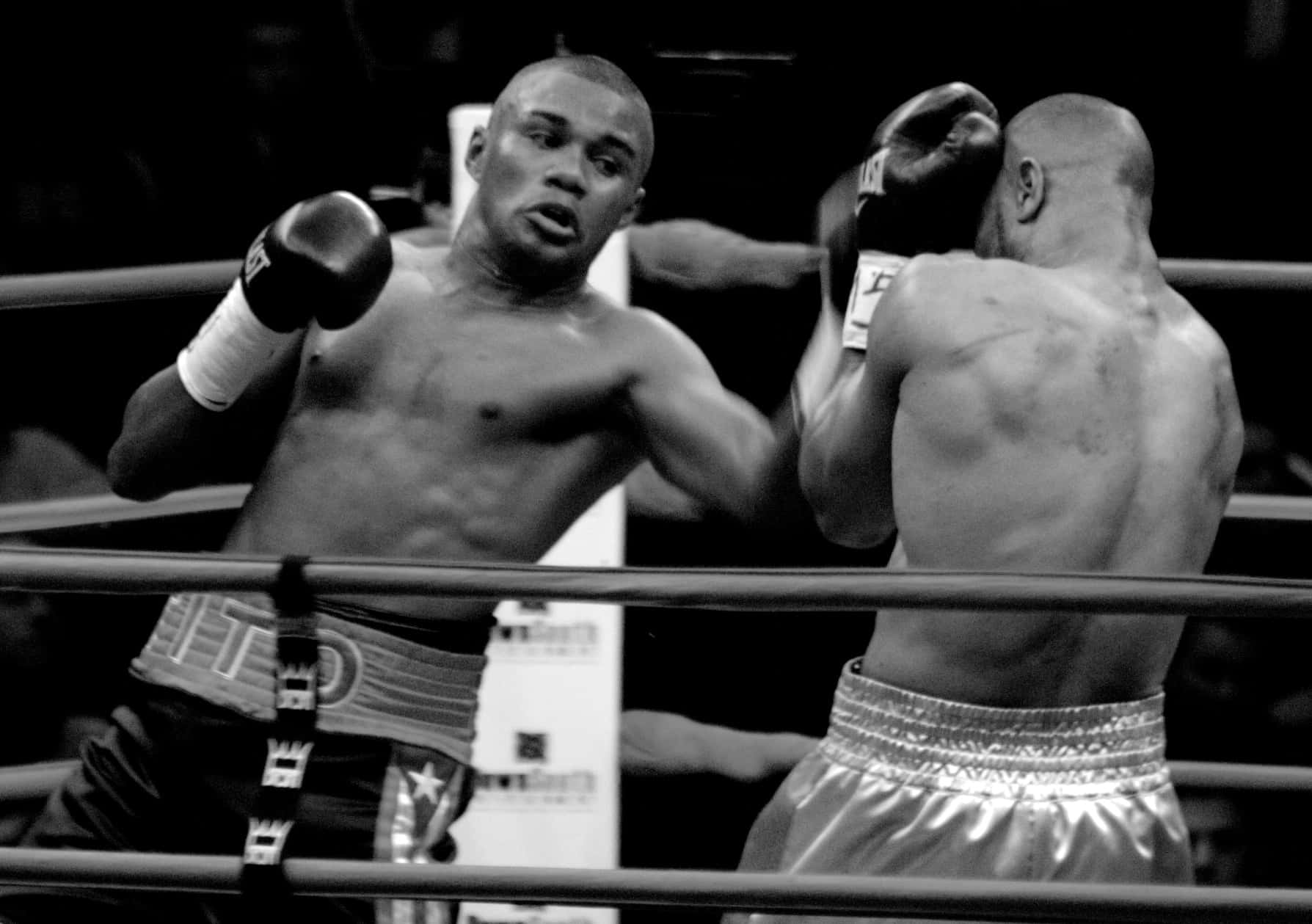 Felix Trinidad, black and white ring, mid-punch, HD Desktop Wallpaper