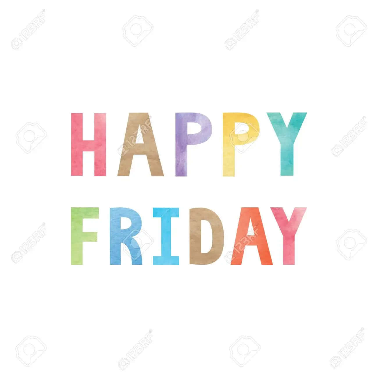HAPPY FRIDAY, watercolor, white background, HD Desktop Wallpaper