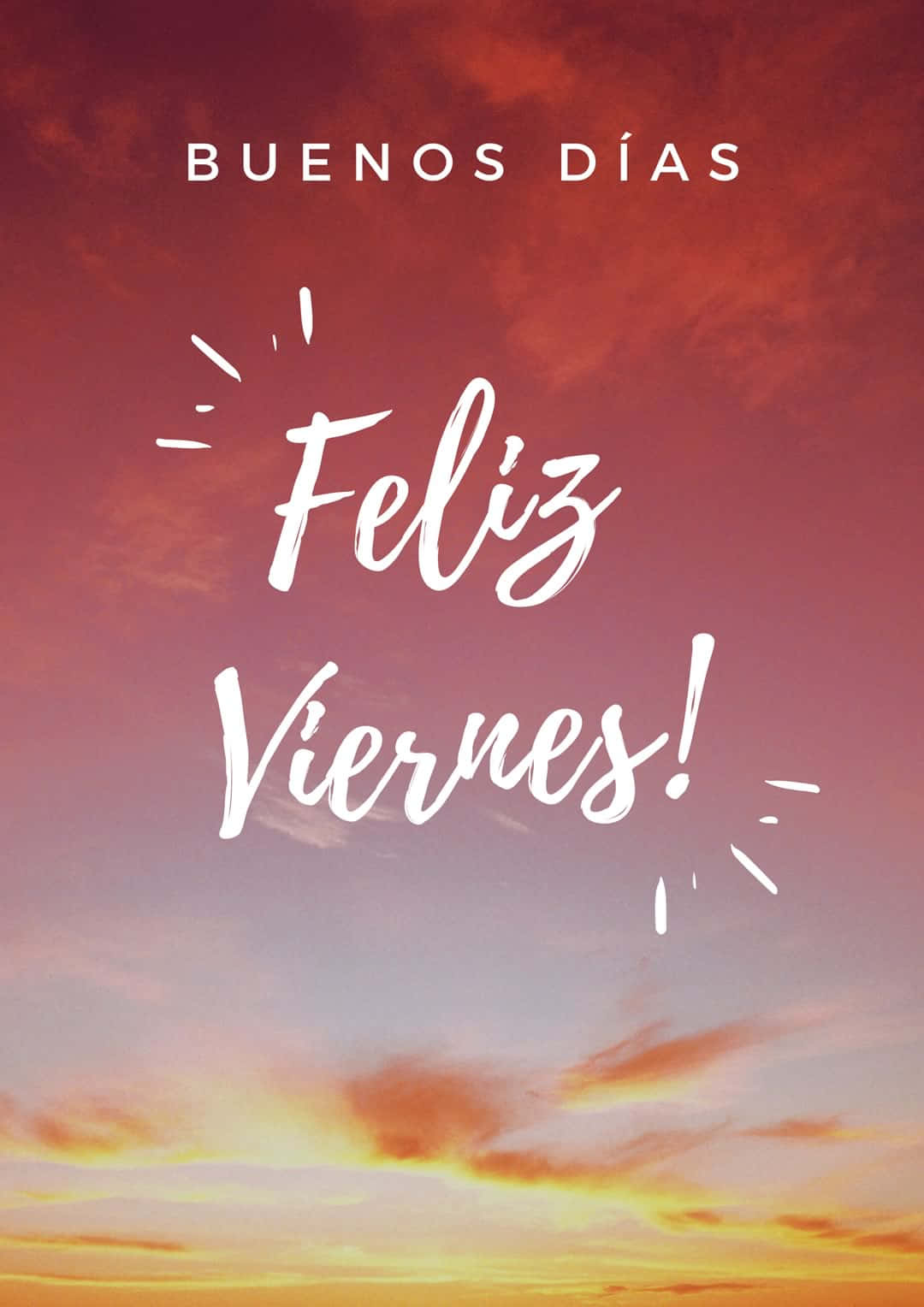 Feliz Viernes, sunrise, sunset sky, HD Phone Wallpaper