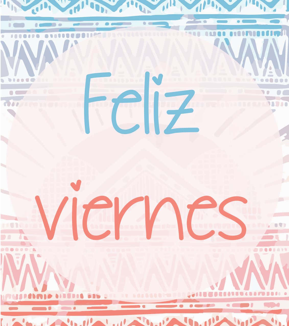 Feliz viernes, blue, coral, SD Phone Wallpaper