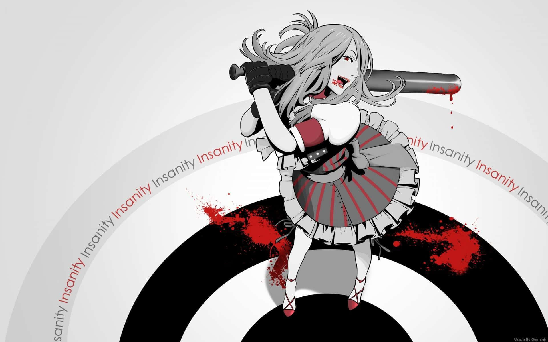 grey hair, bloodied mouth, baseball bat, Full HD Desktop Wallpaper